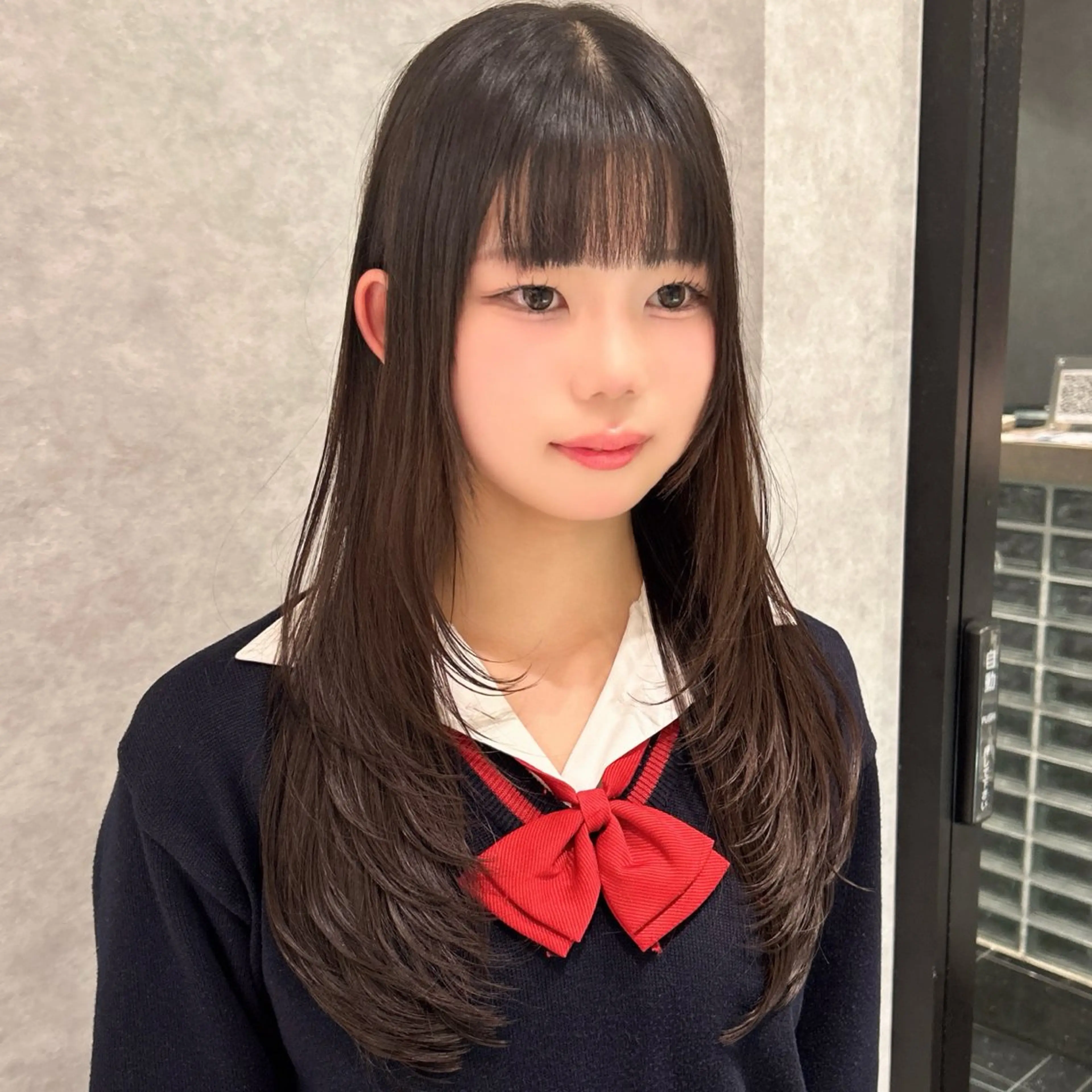 ロング レイヤーカット カット ヘアカラー 🥇KEN /レイヤー/艶カラーのヘアスタイル