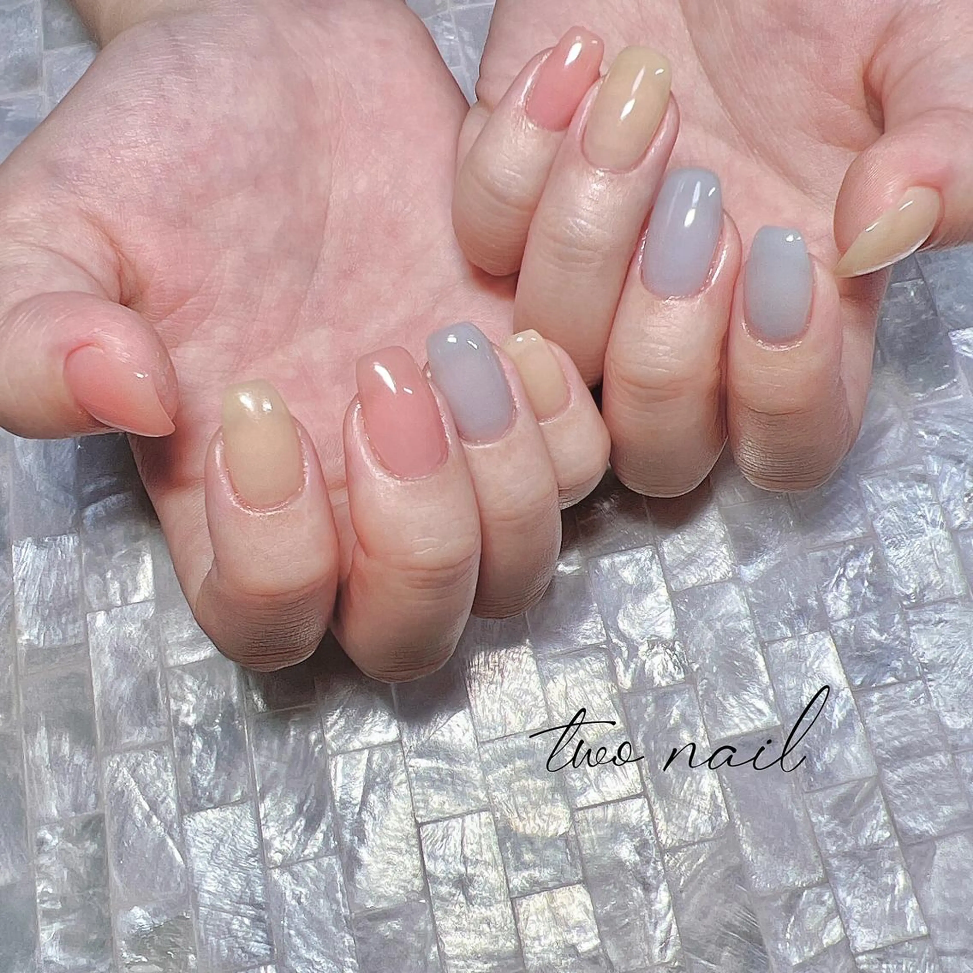 ネイル アートネイル フットネイル ハート ニュアンスネイル オフィスネイル ハンドネイル two nailのネイルデザイン