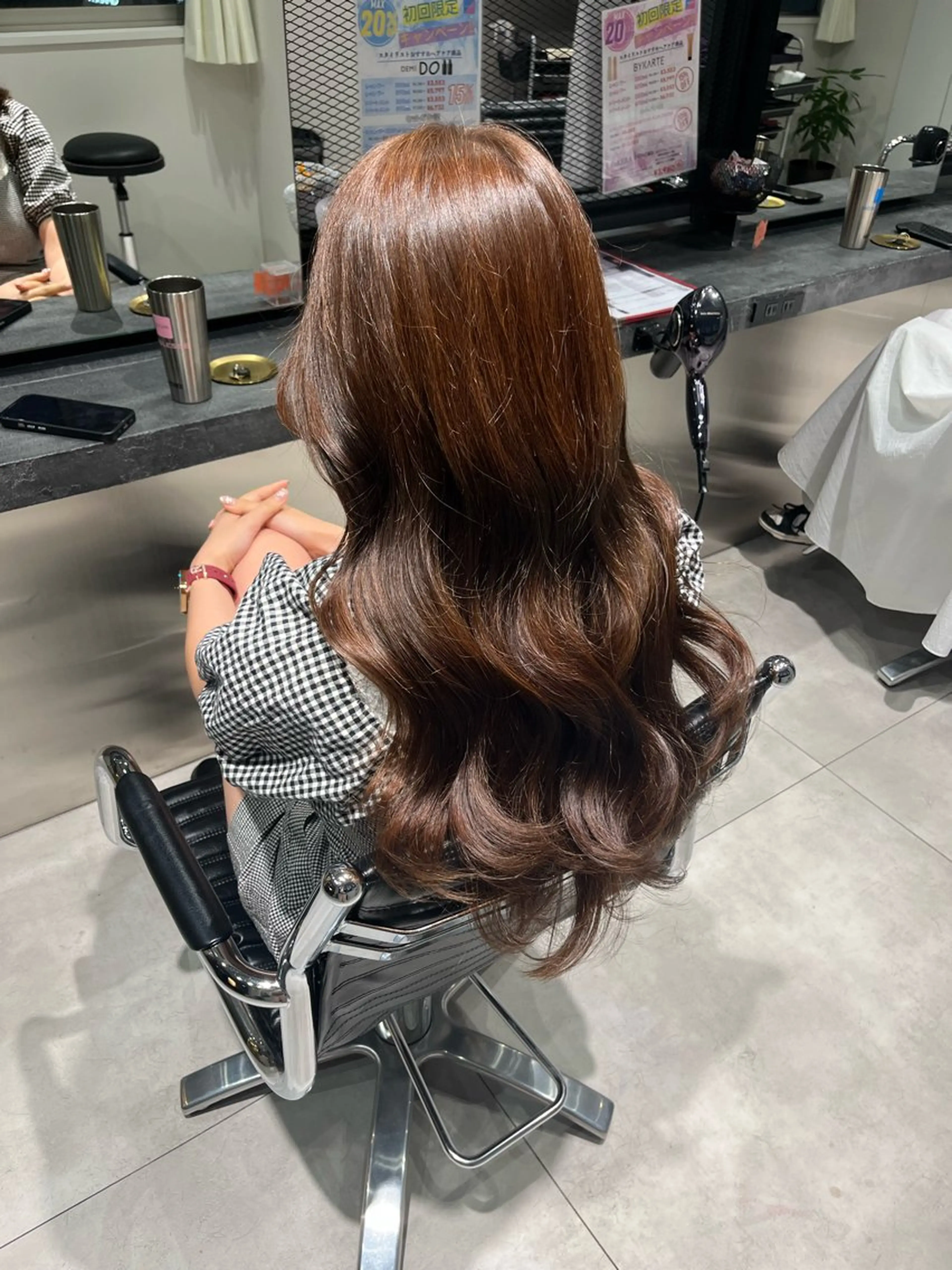 🩷ワンカラー➕1stepトリートメント➕韓国巻き仕上げ🩷の写真