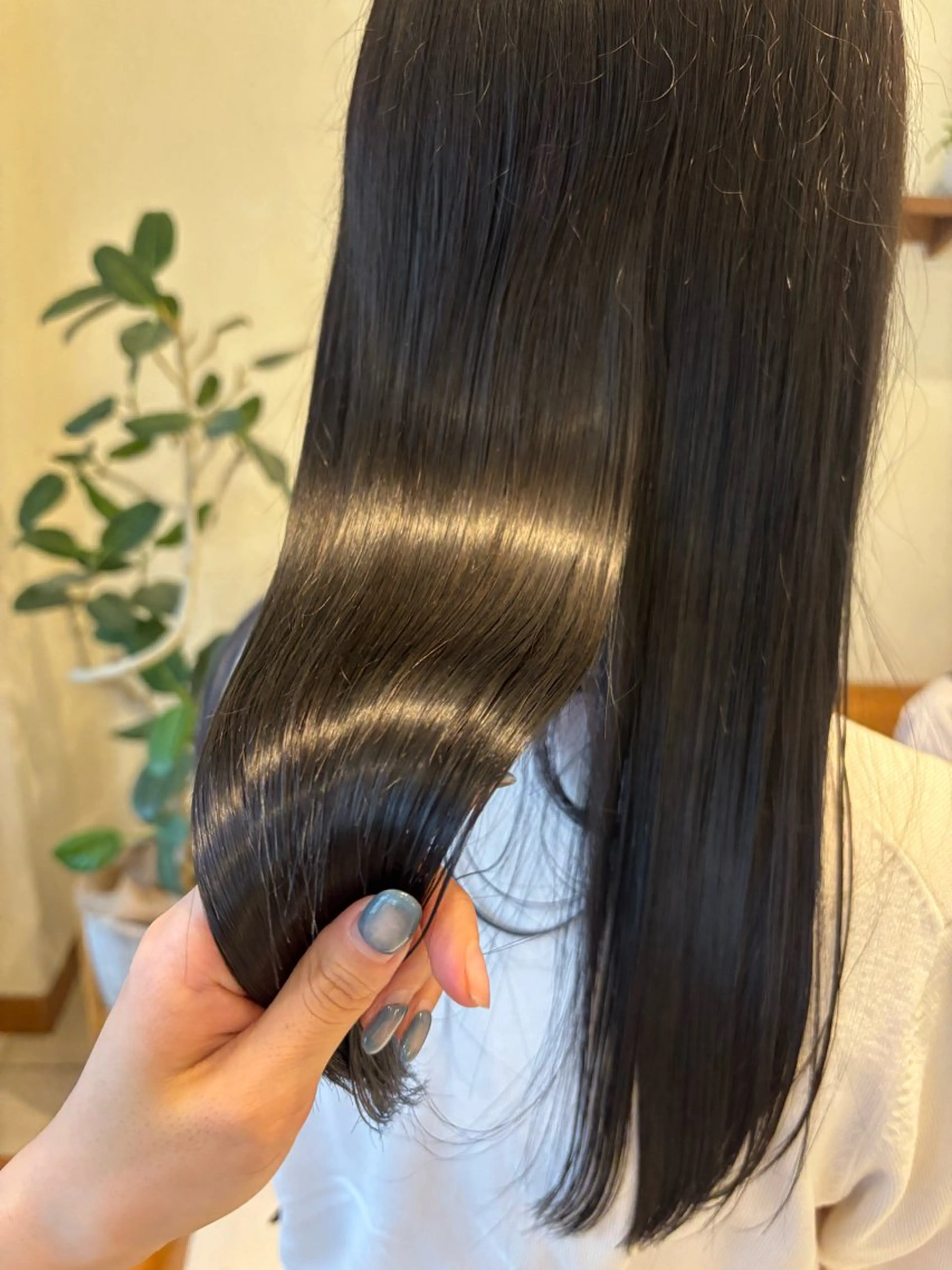 ロング 縮毛矯正 💞暖色艶カラー/ ホウツキカナ🍒のヘアスタイル