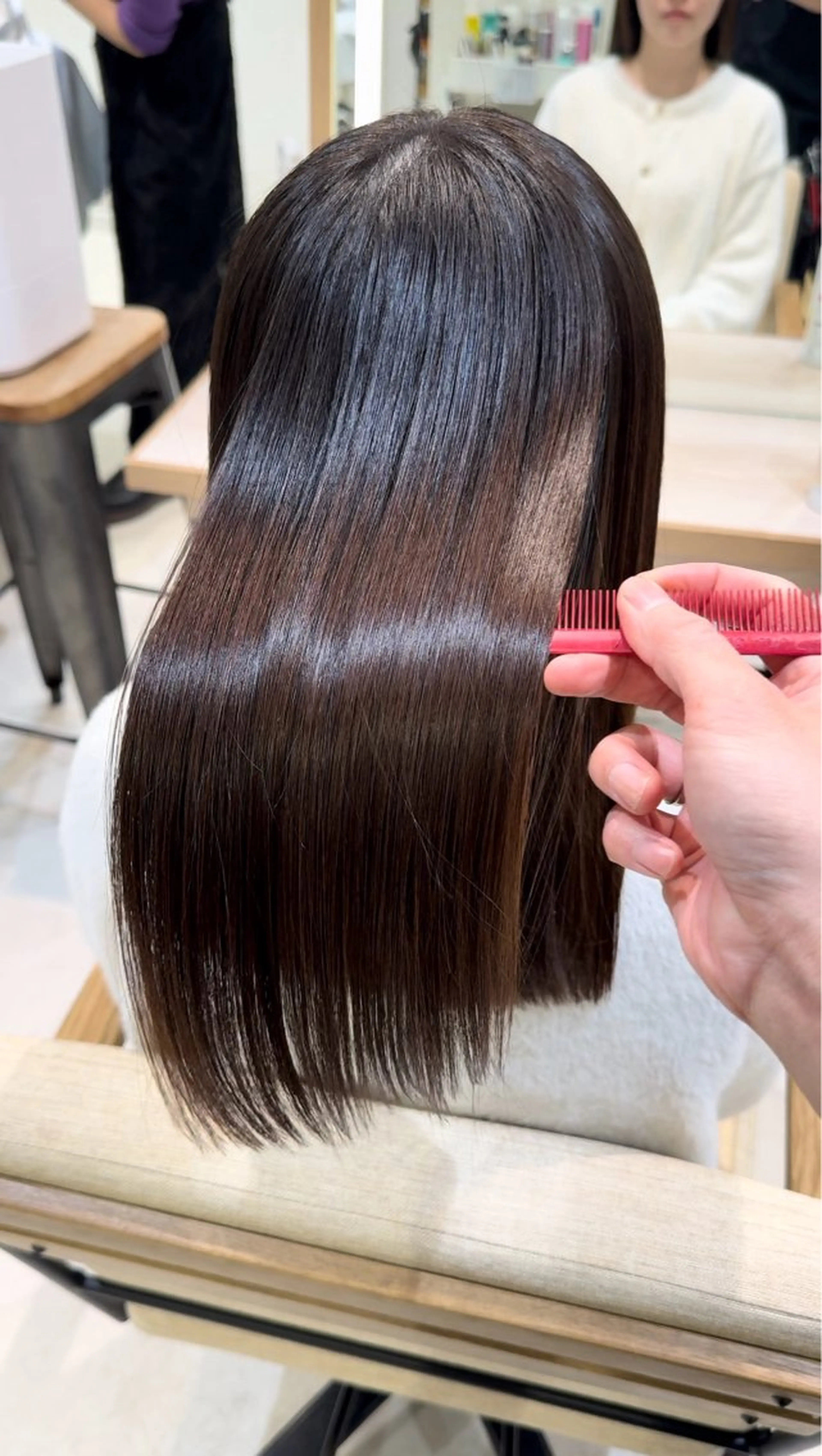 ロング カラー カット ヘアカラー トリートメント 艶カラー/暖色カラー /透明感/ryutoのヘアスタイル