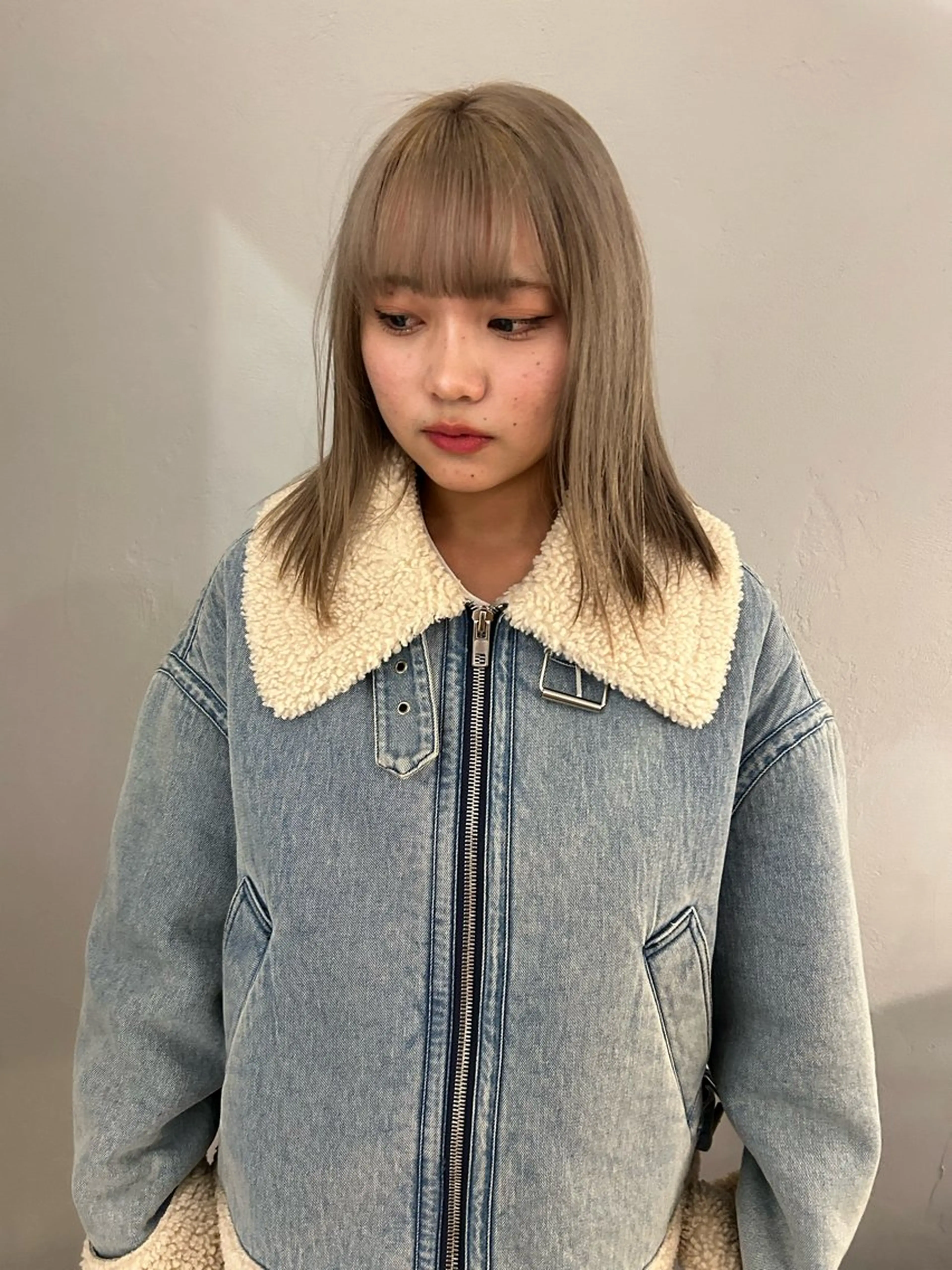 ミディアム カラー ヘアカラー トリートメント ケアパーマ/ケアブリ ーチdaisukeのヘアスタイル