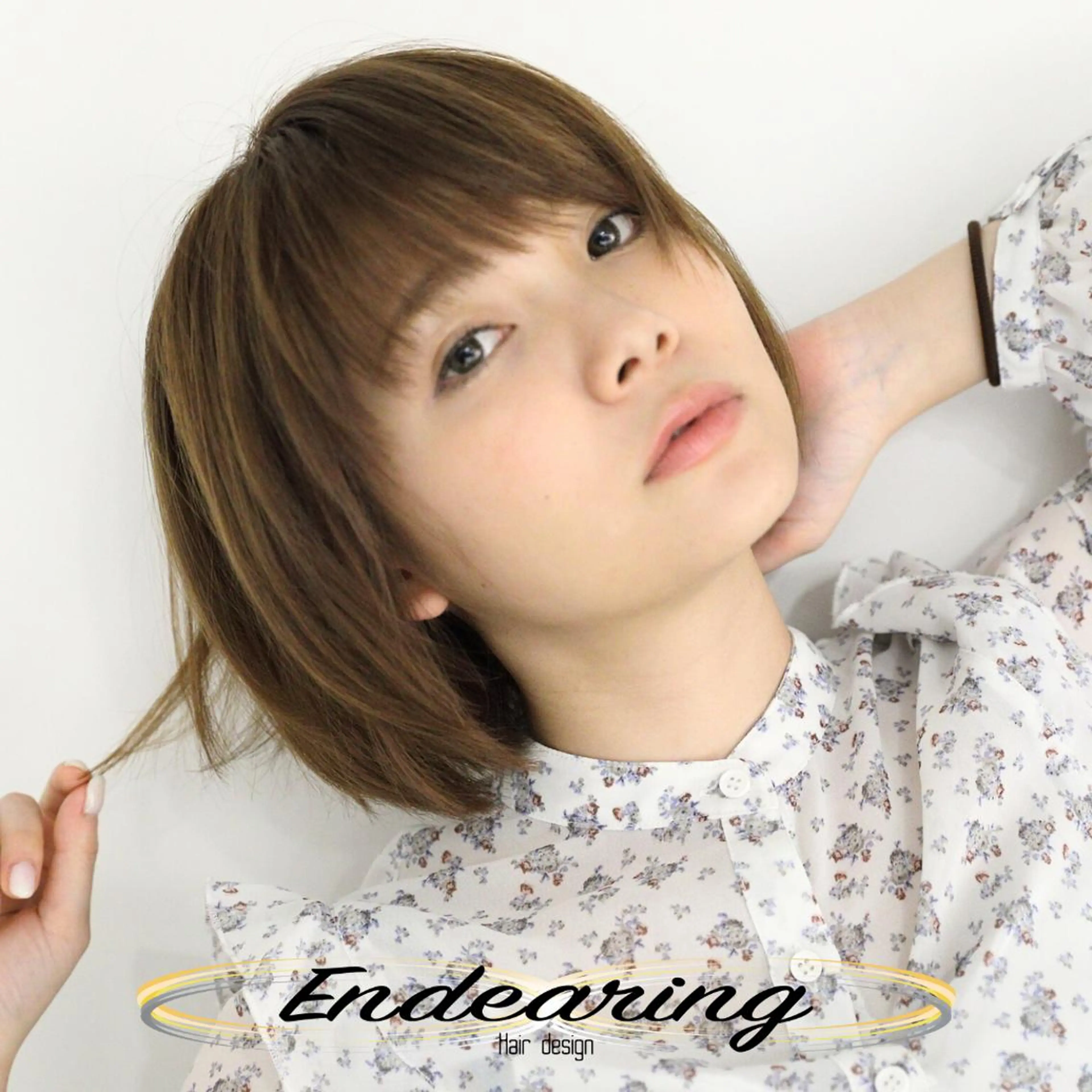 カラー ショートボブ アッシュ ベージュカラー 透明感カラー グラデーションカラー カット ヘアカラー 柳田 怜那/銀座 Endearingのヘアスタイル