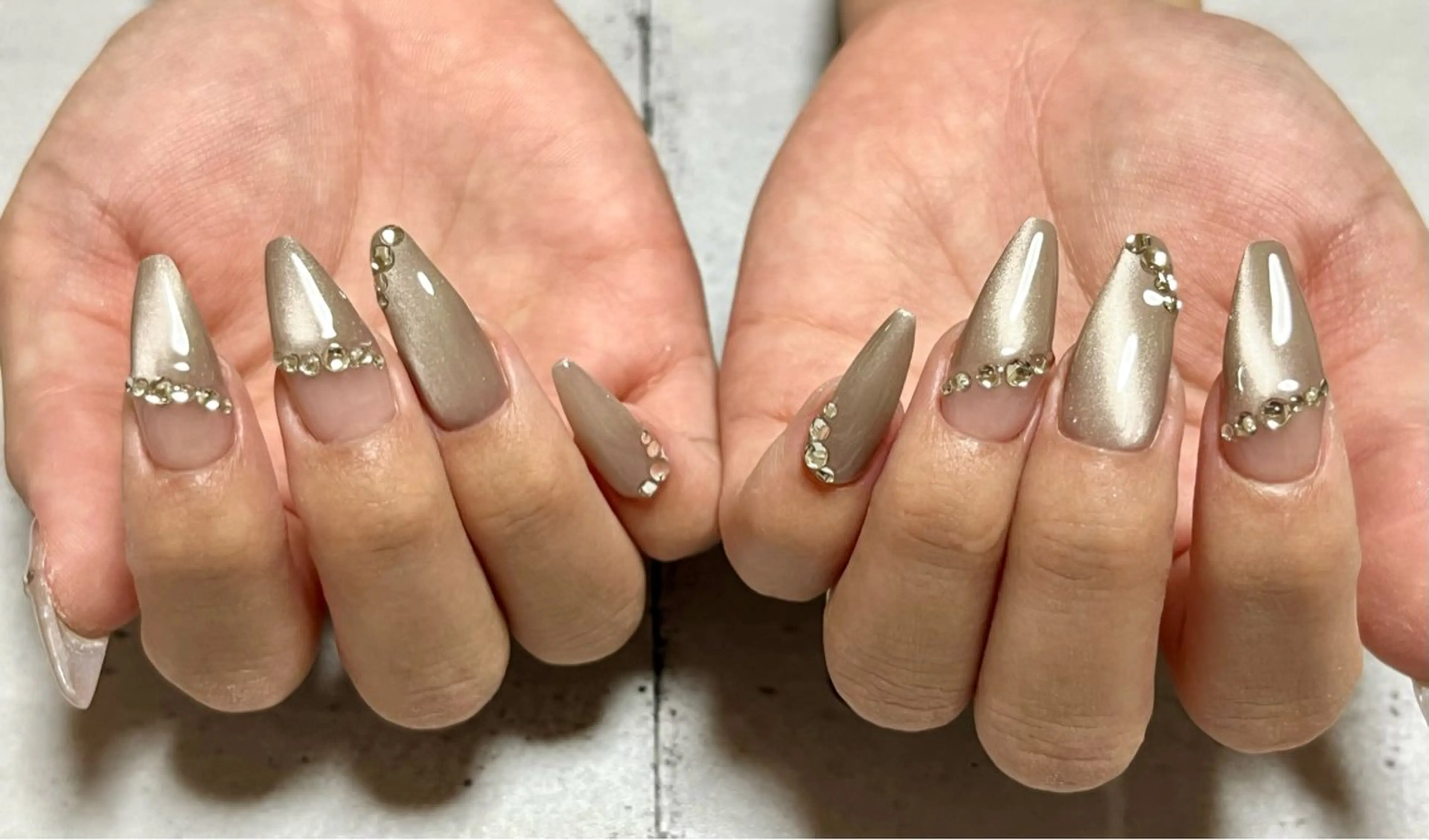 ネイル マグネットネイル ハンドネイル まり りぃ〜んのネイルデザイン