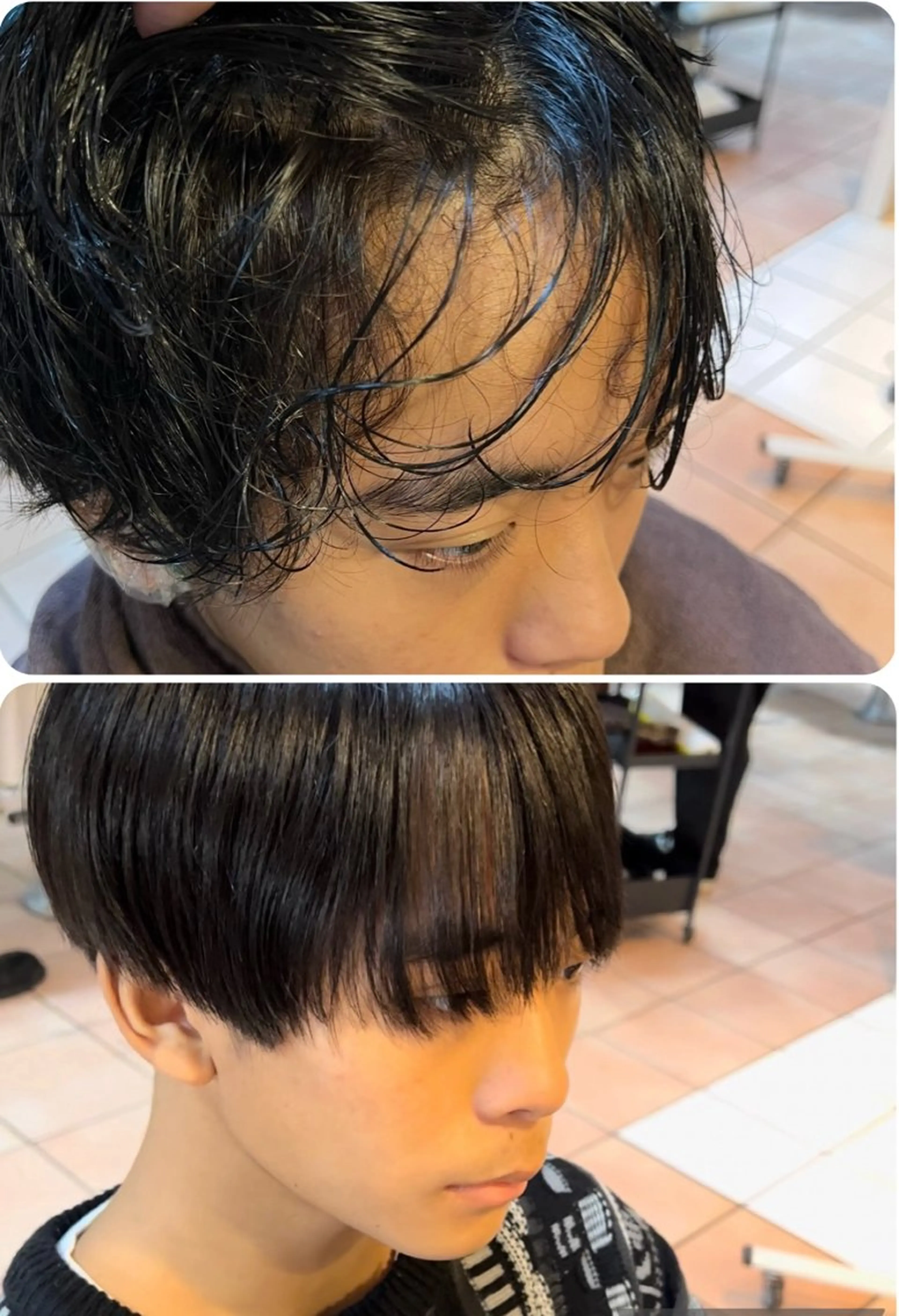 ショート メンズ カット 縮毛矯正 トリートメント 朝3分でキマる 村上陸のヘアスタイル