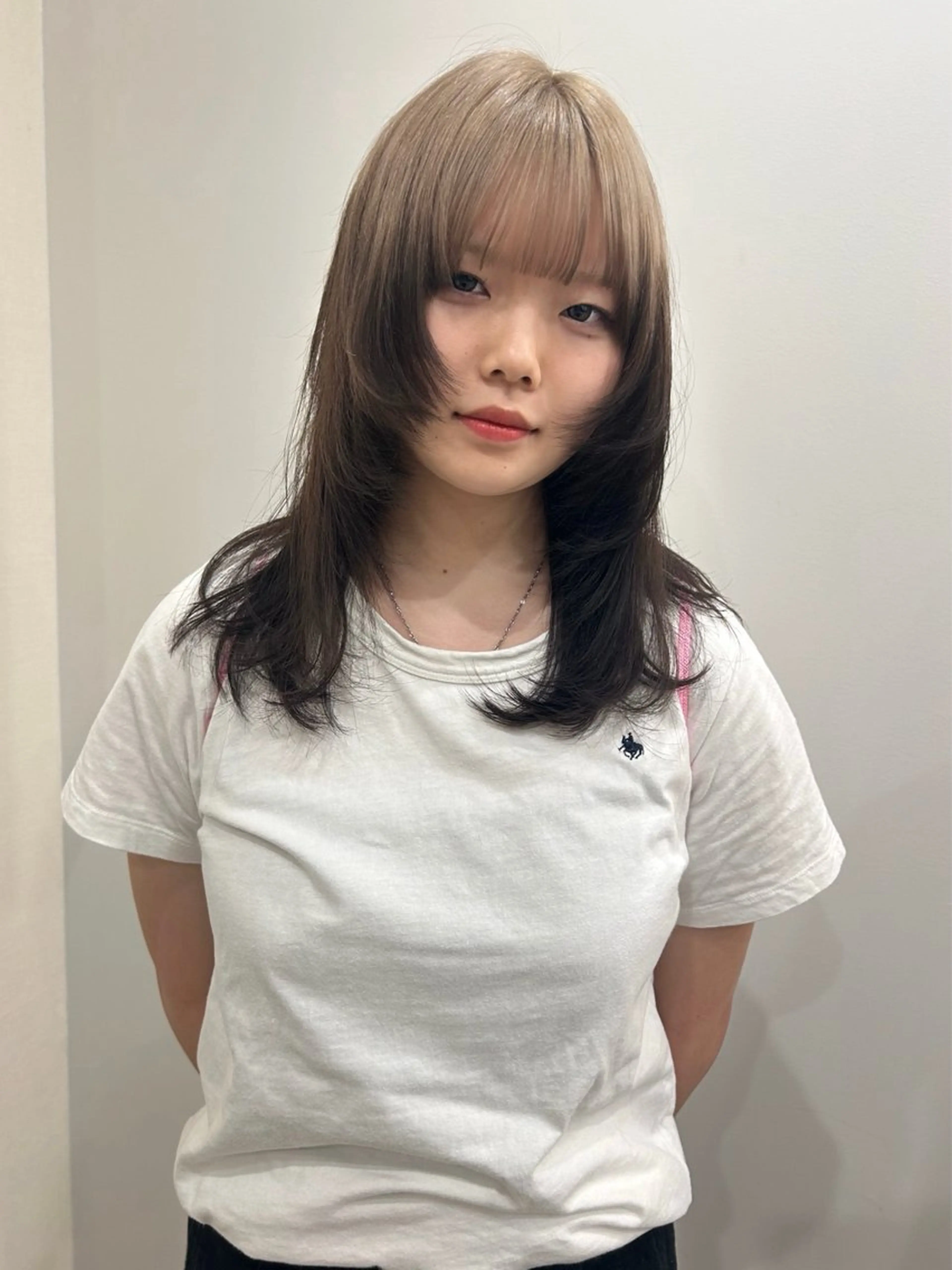 セミロング ヘアカラー hair&eye🎀 /momoKaのヘアスタイル