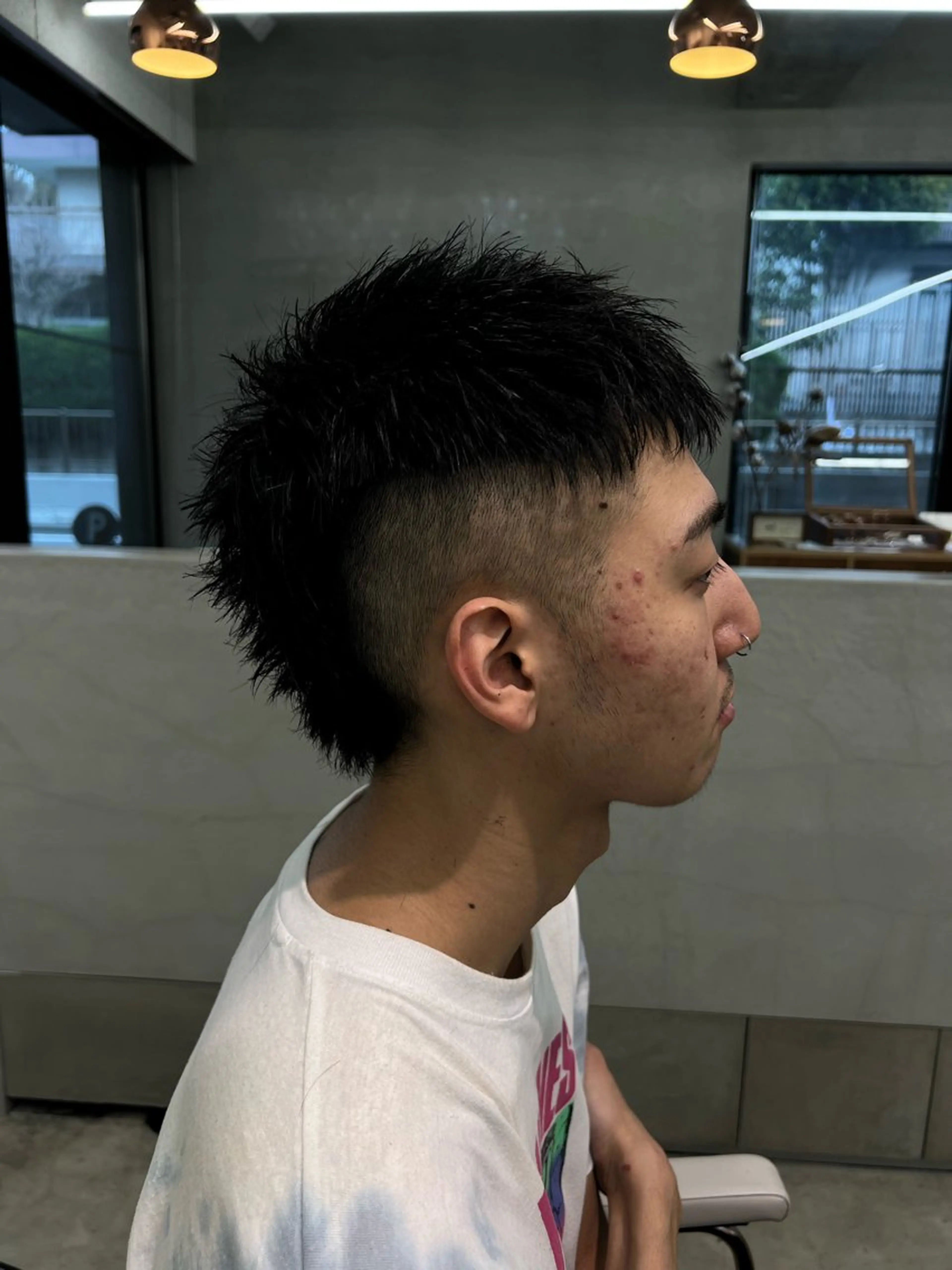 メンズ モヒカン ｻｶﾓﾄ ﾅｵﾐのヘアスタイル