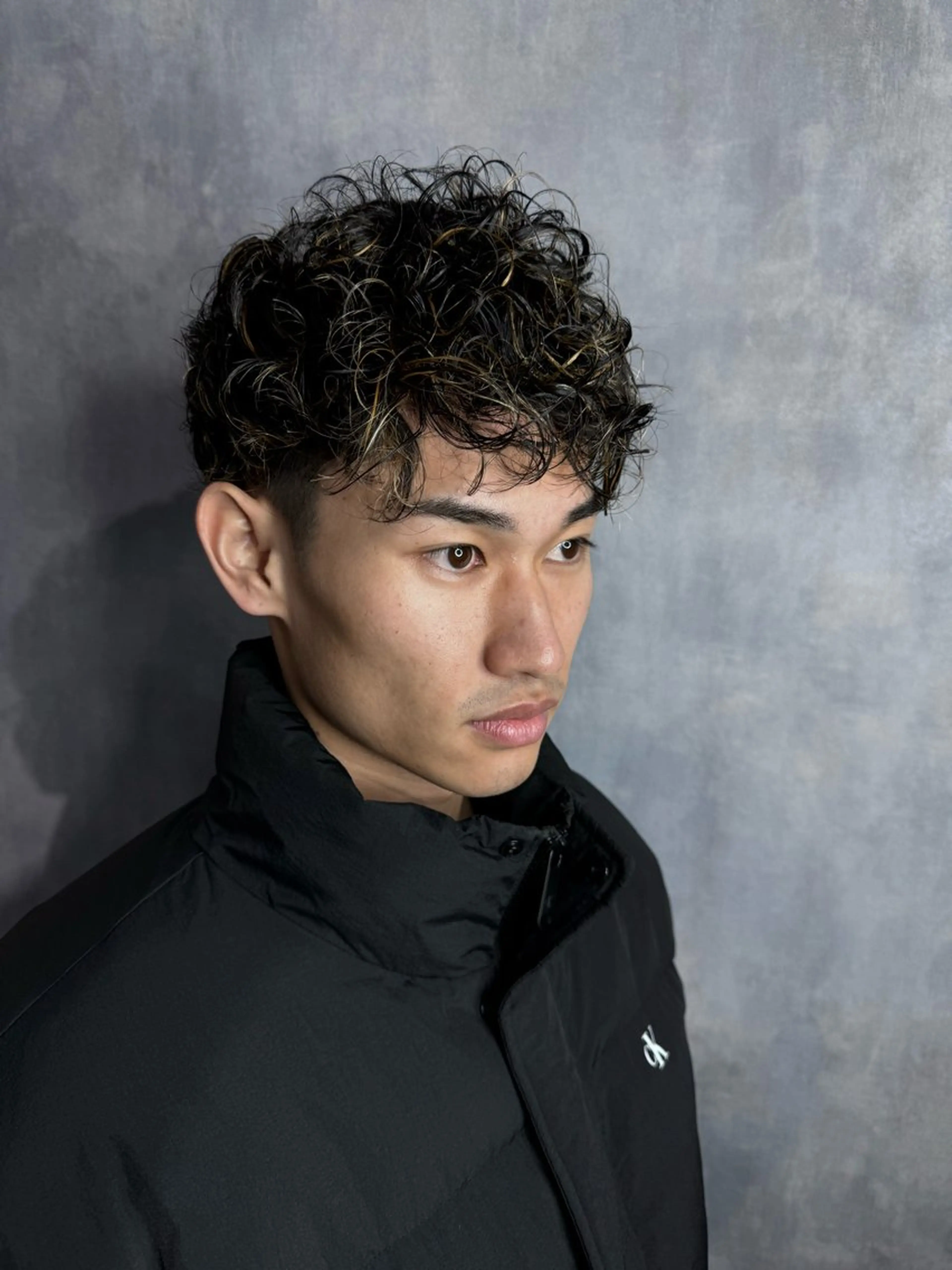 メンズカット+スペインカールの写真