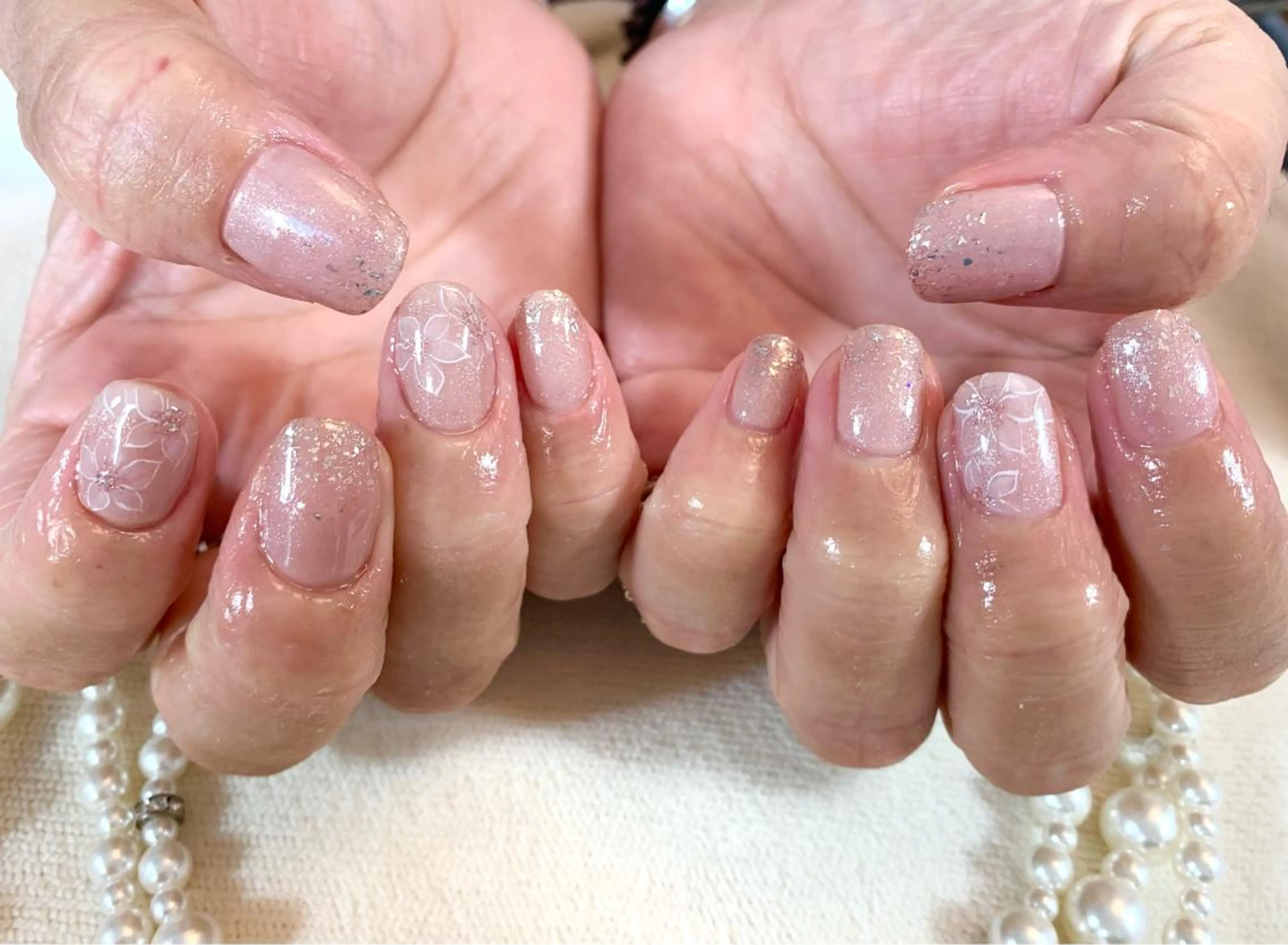 ネイル 桜ネイル ハンドネイル 手塚 里奈のネイルデザイン