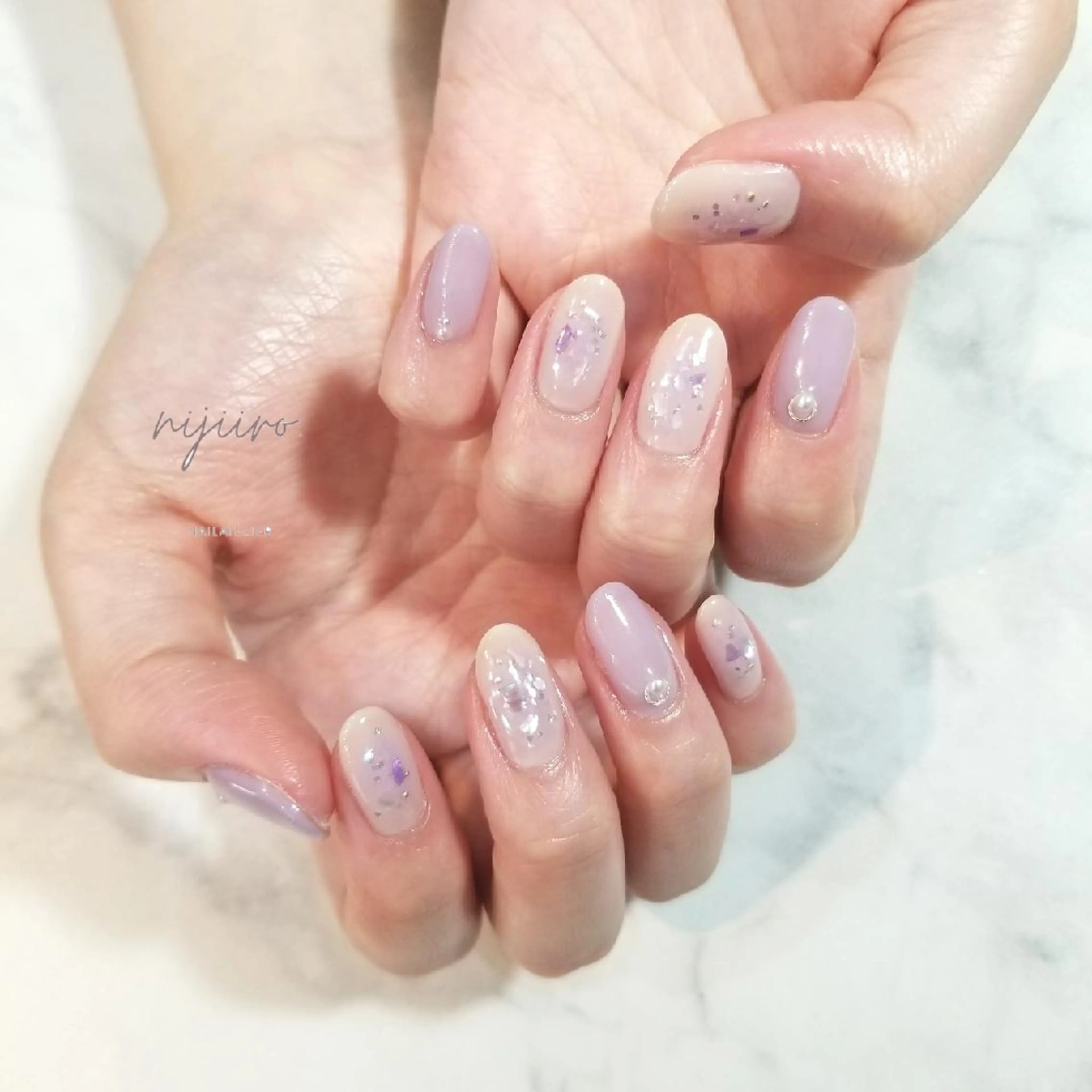 ネイル チークネイル ハンドネイル nailatelier nijiiro.所属・nijiiro🌈 サトウのネイルデザイン