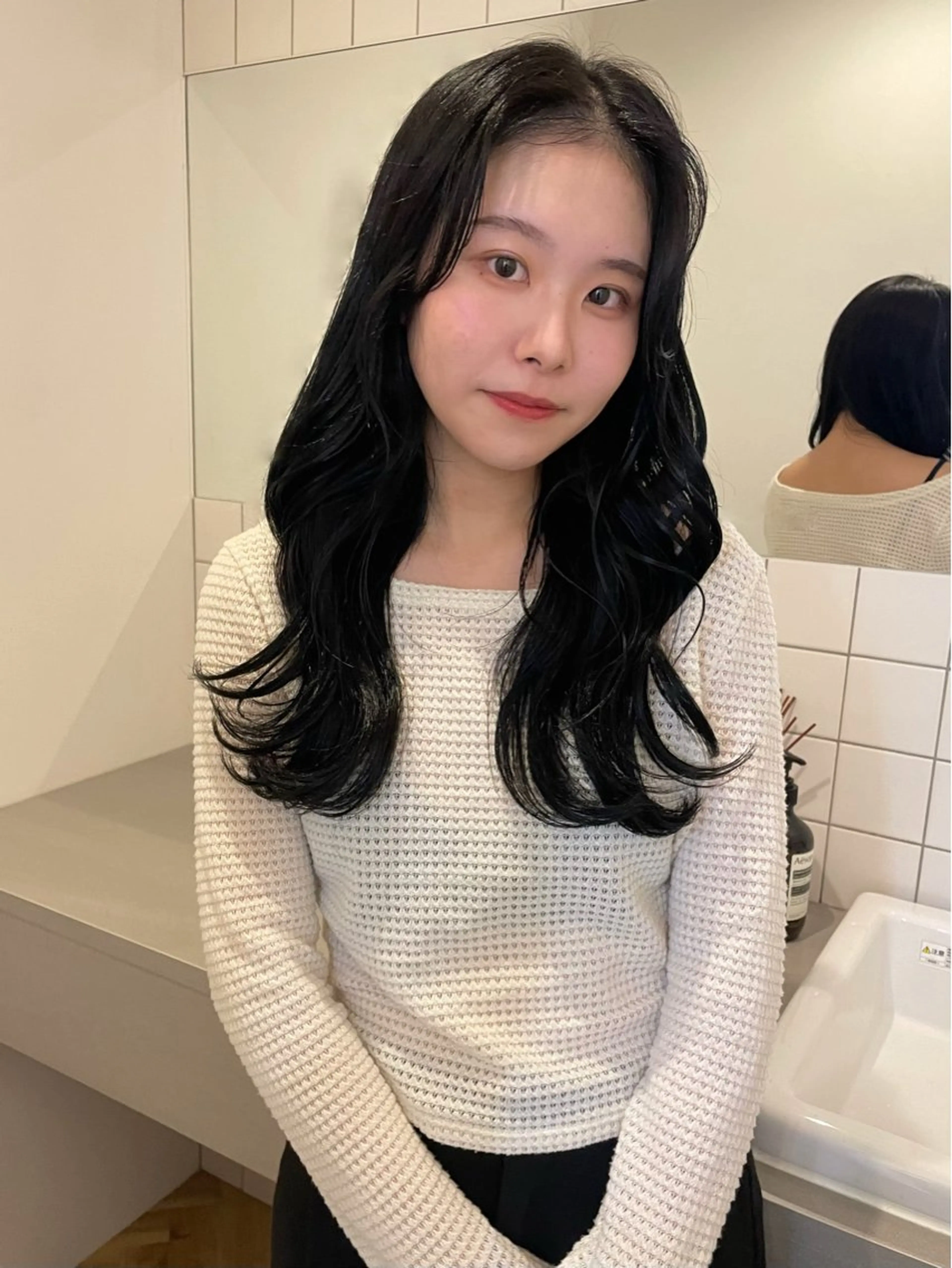 ロング カット ヘアカラー トリートメント ボブカットモデル/パ ーマ/harunaのヘアスタイル