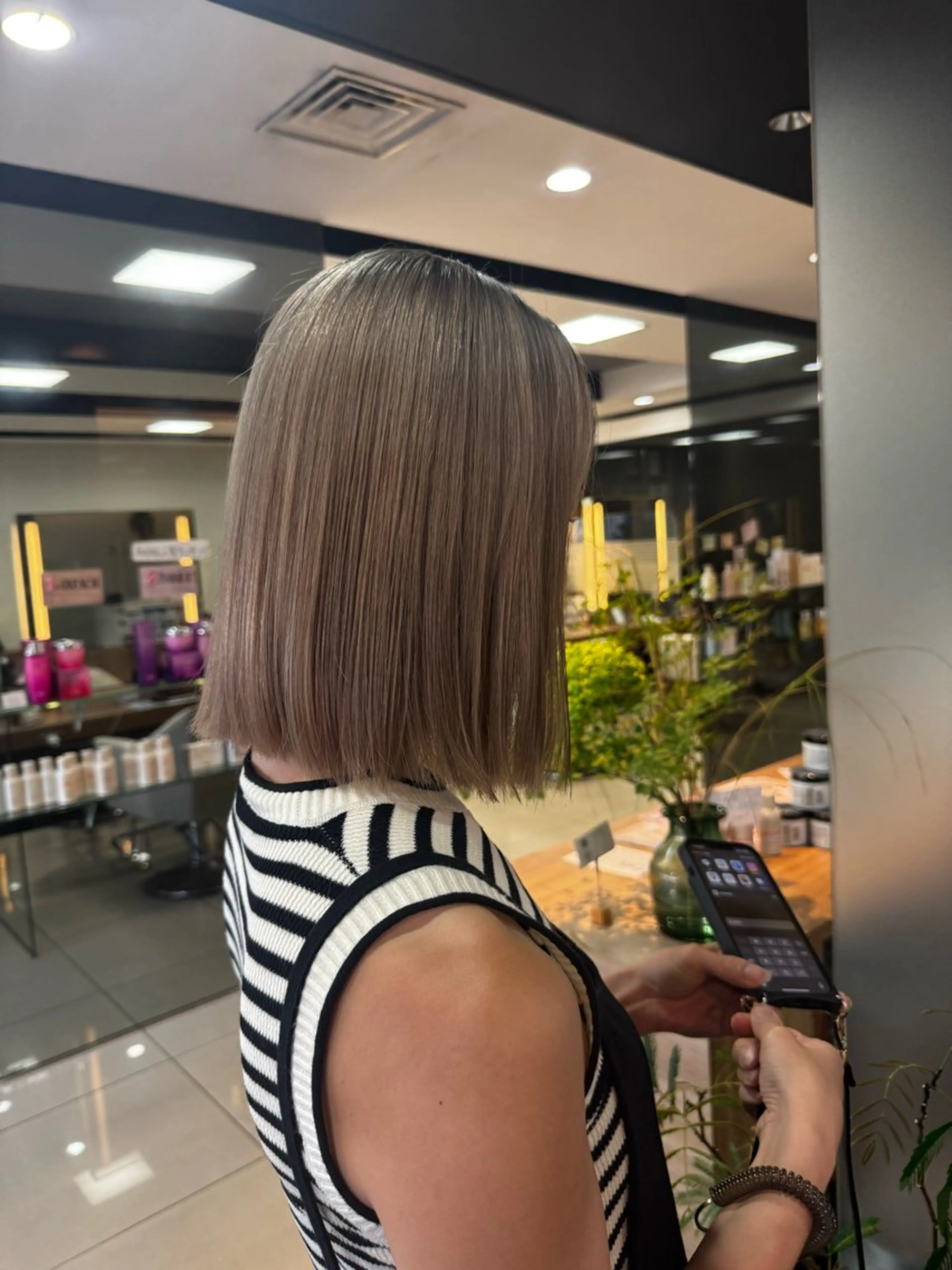 ミディアム ダブルカラーベージュ カラー/tuburaのヘアスタイル