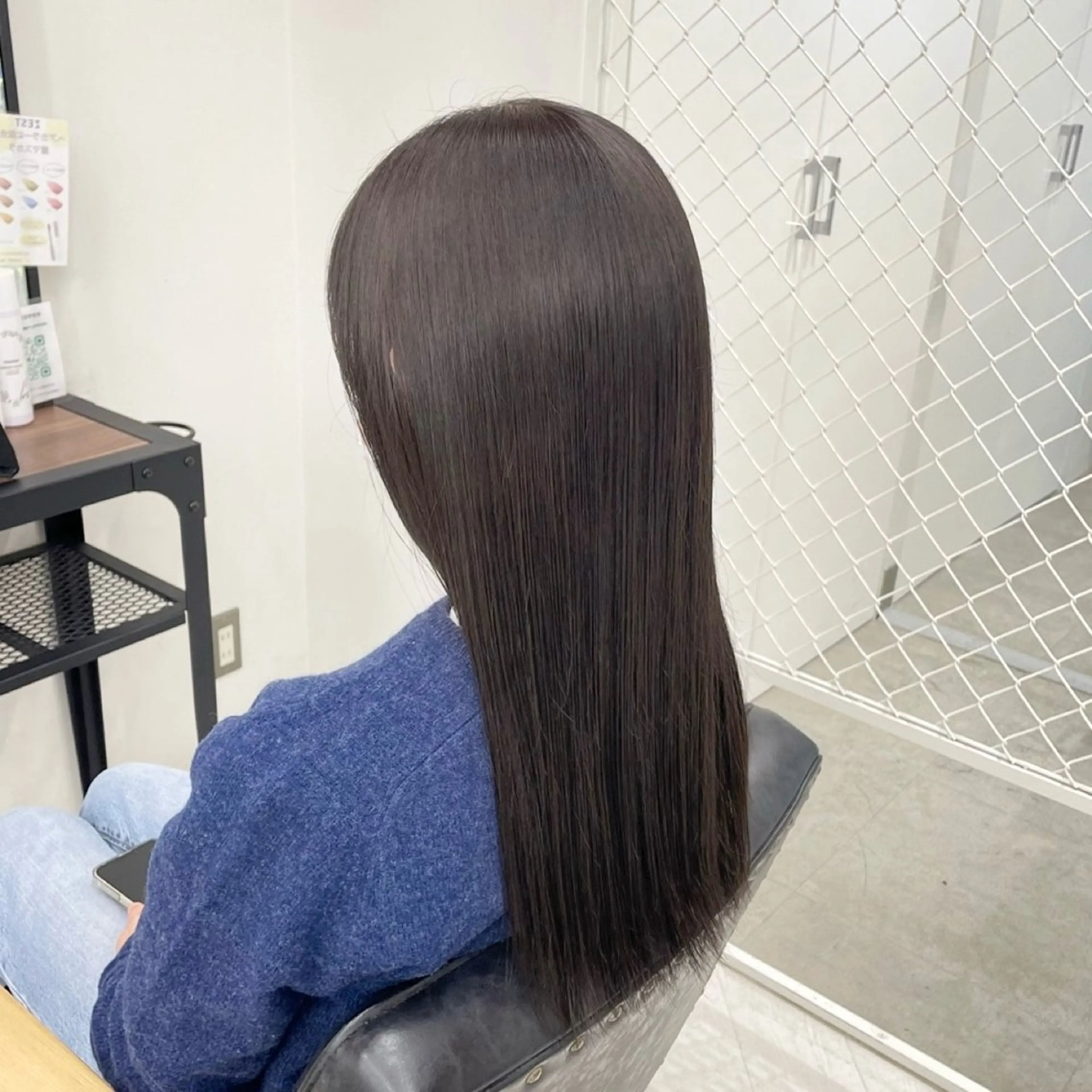 ロング カラー パーマ ヘアアレンジ メンズ ブラウンカラー 透明感カラー グレージュ トリートメント mona/ ストレートスタイル✨のヘアスタイル