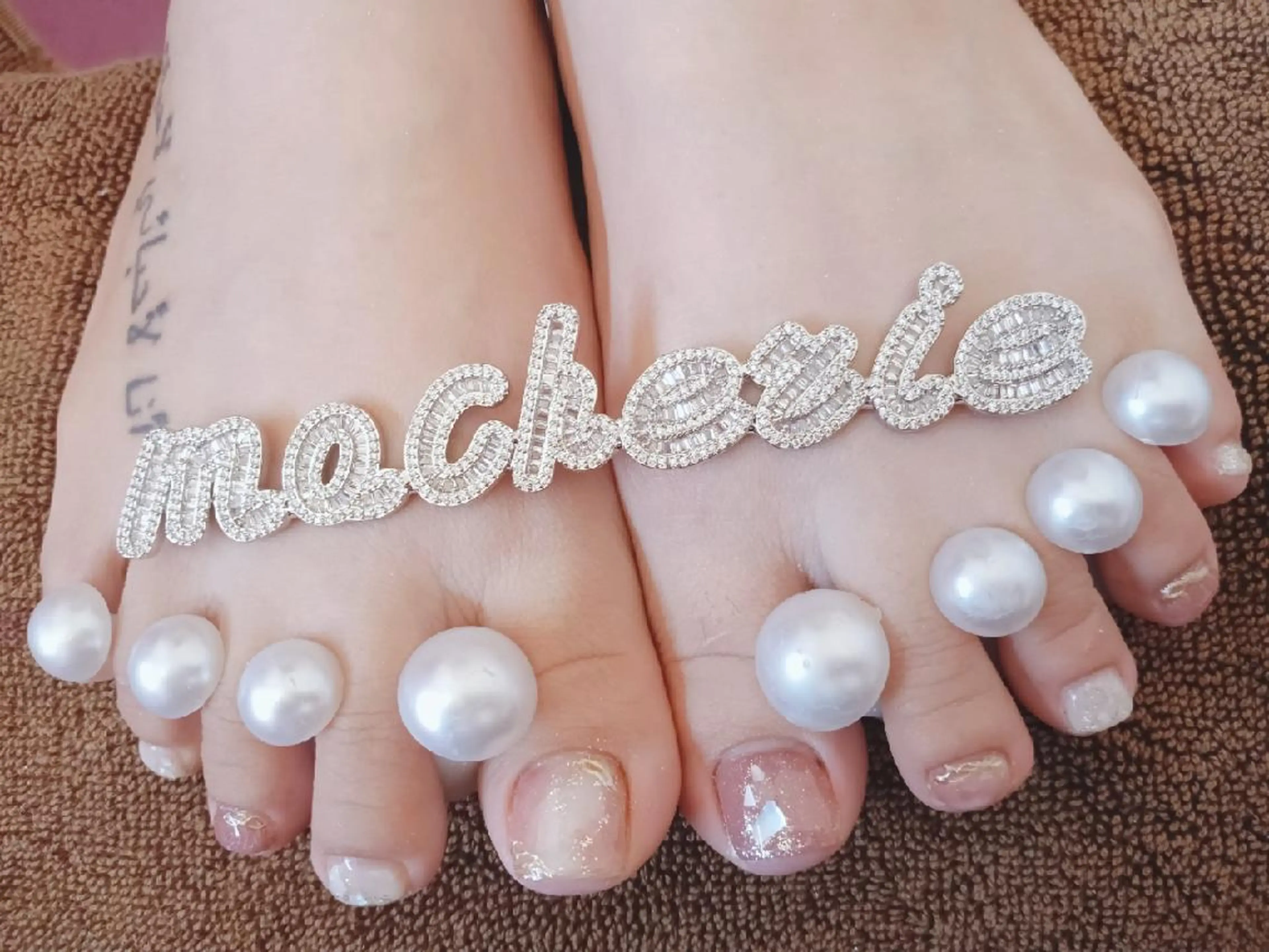 ネイル フットネイル ニュアンスネイル ピンク フットネイル Nail Salon macherieのネイルデザイン