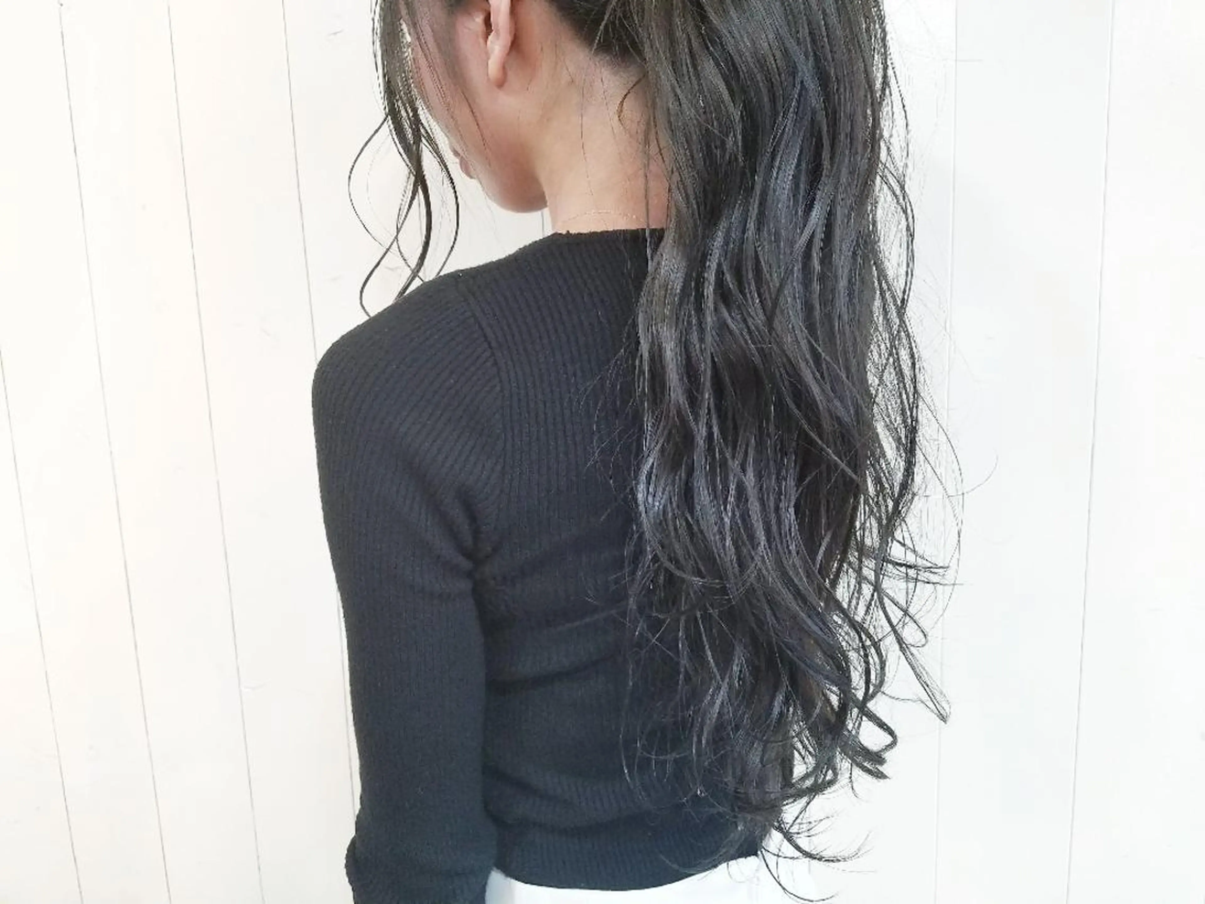 ロング カラー アッシュ ブルーカラー ブルーアッシュ imai /カット/パーマのヘアスタイル