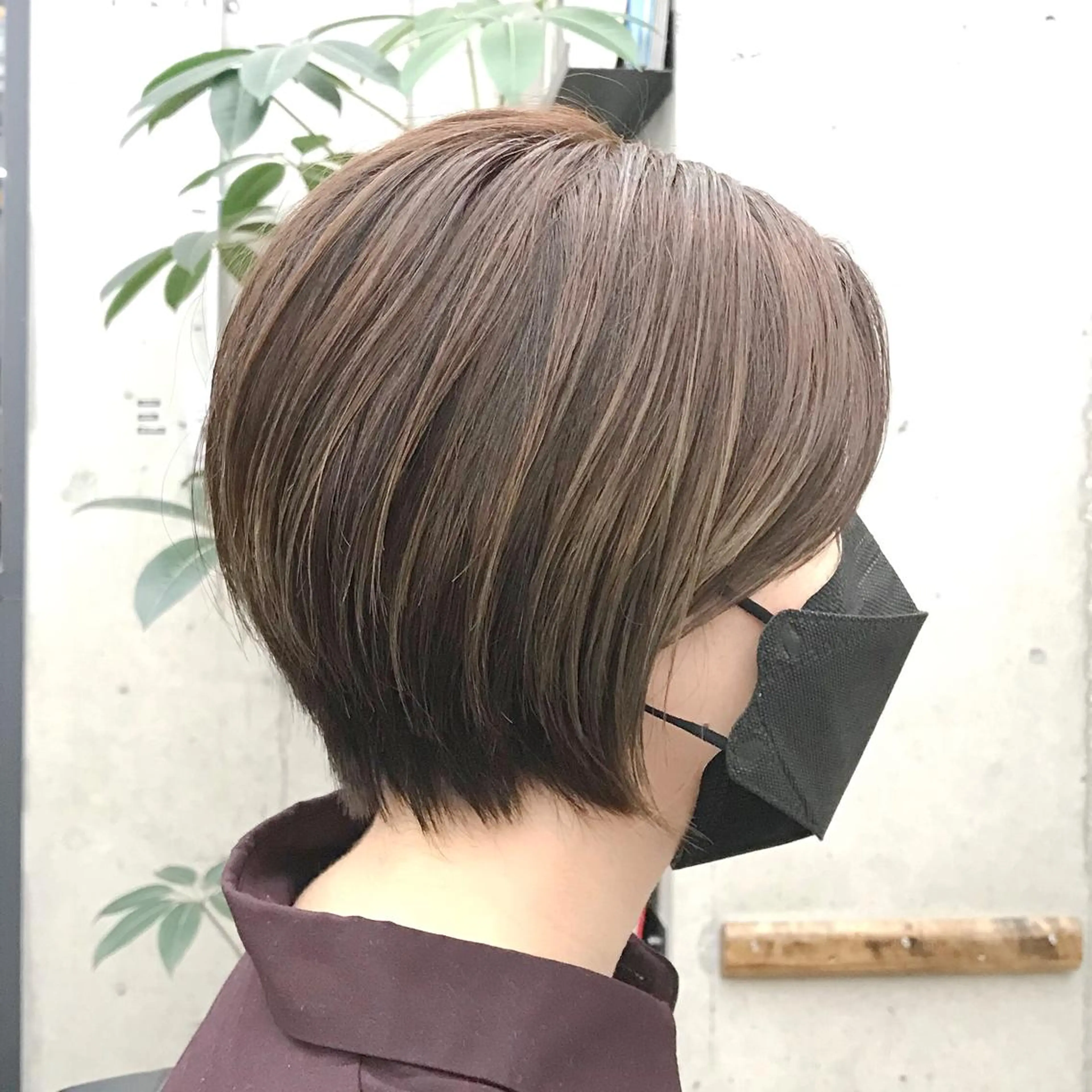 ショート カラー ショートボブ ベージュカラー ミルクティーベージュ ボブ ショートヘア カット ヘアカラー トリートメント ✂︎ウルフ・ショート ✂︎MIKUNIのヘアスタイル