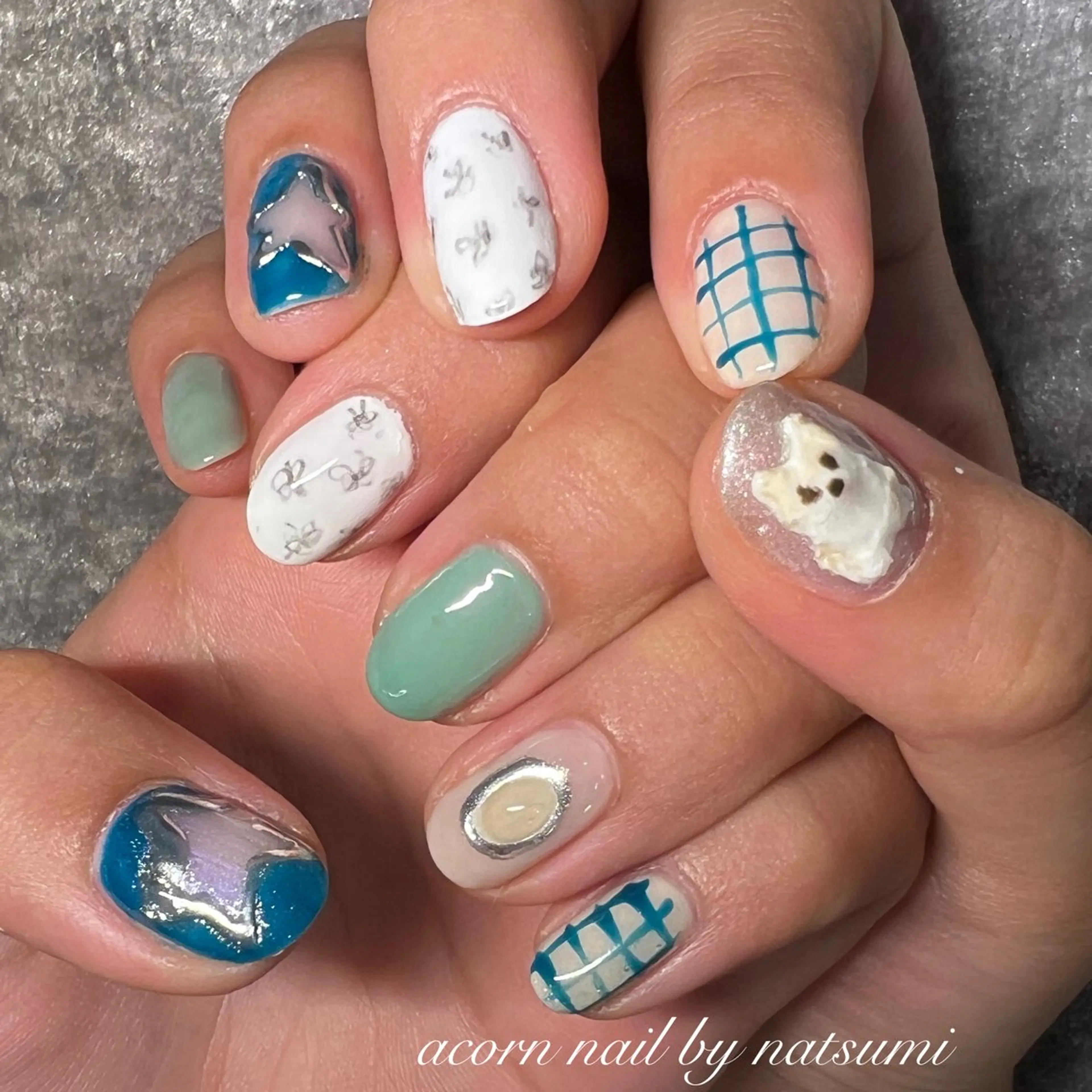 ネイル 個性派ニュアンス nuts nail所属・【池袋】nuts nail　なつみのネイルデザイン
