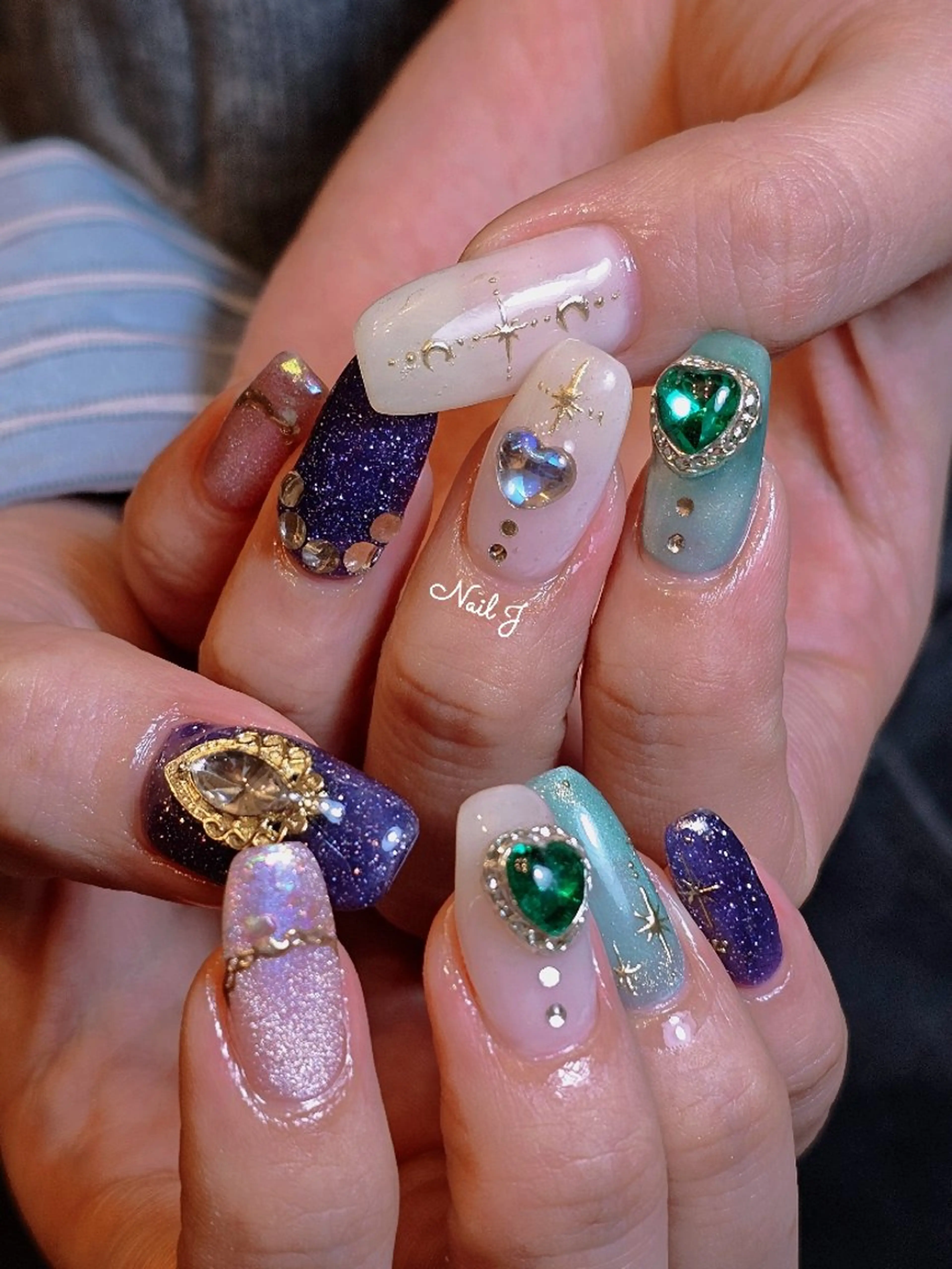 ネイル 韓国ネイル 冬ネイル ハンドネイル Nail Jのネイルデザイン