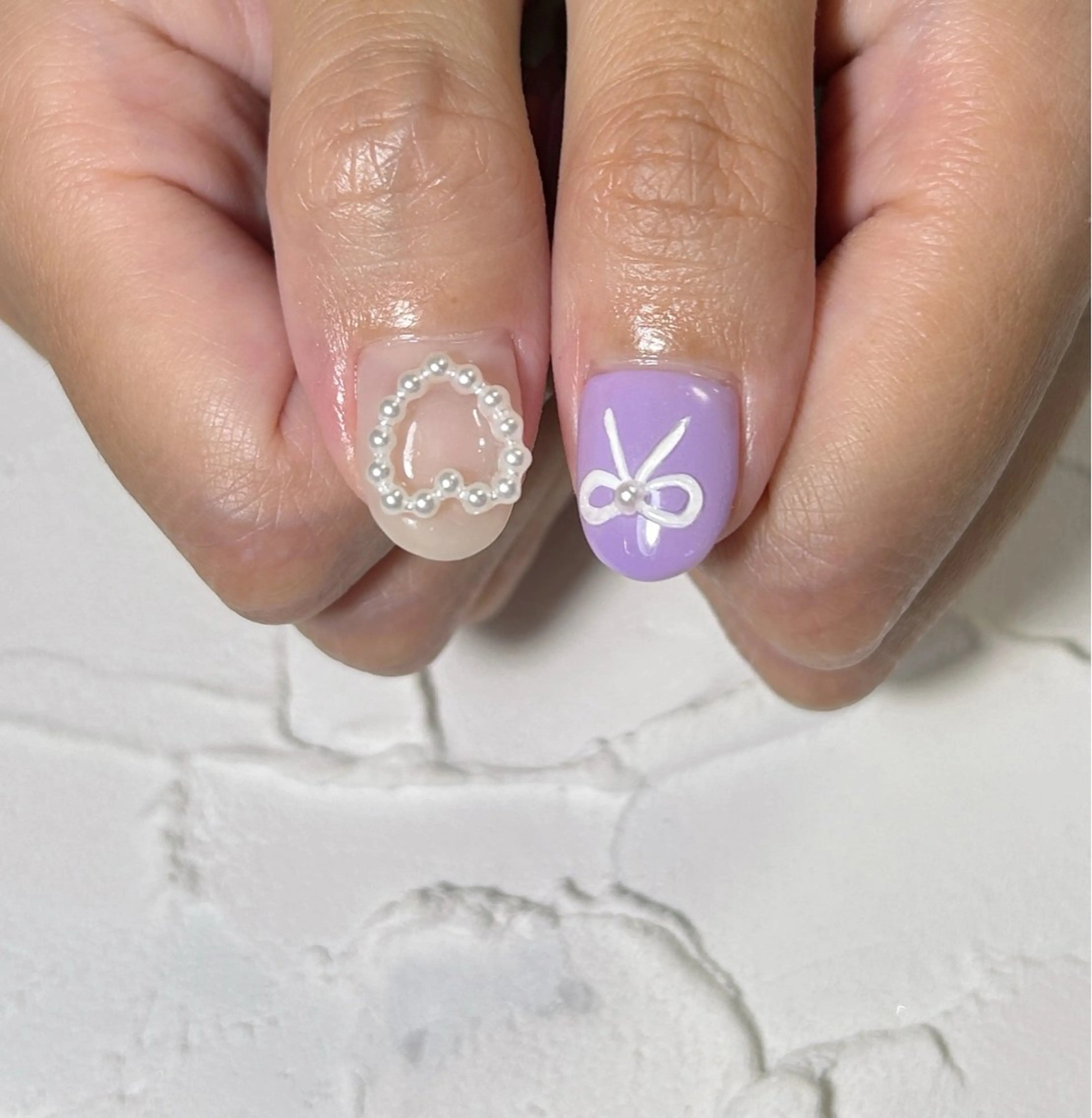 ネイル ハート ハンドネイル Lofinails ちひろのネイルデザイン