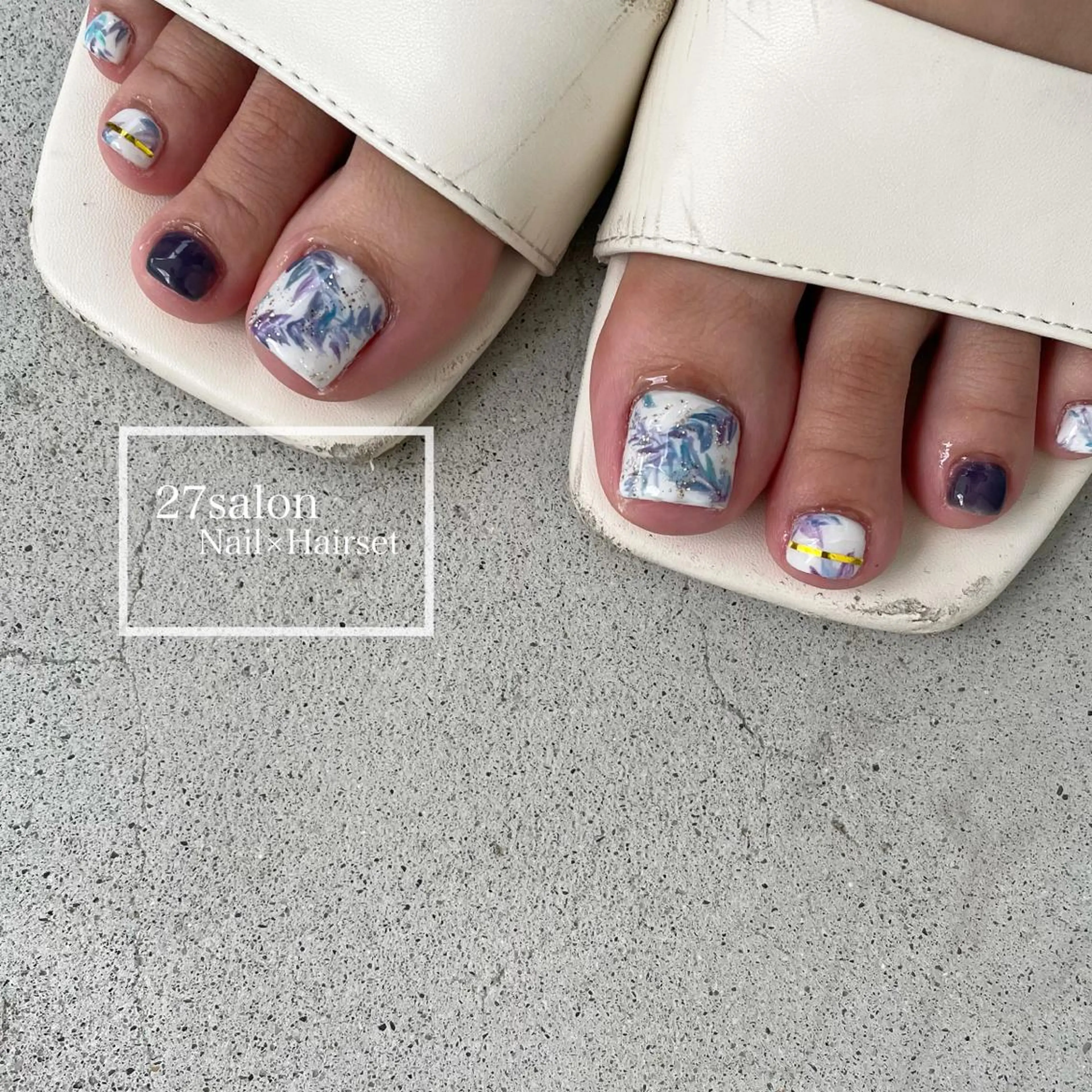 ネイル フットネイル 27salon yuinaのネイルデザイン