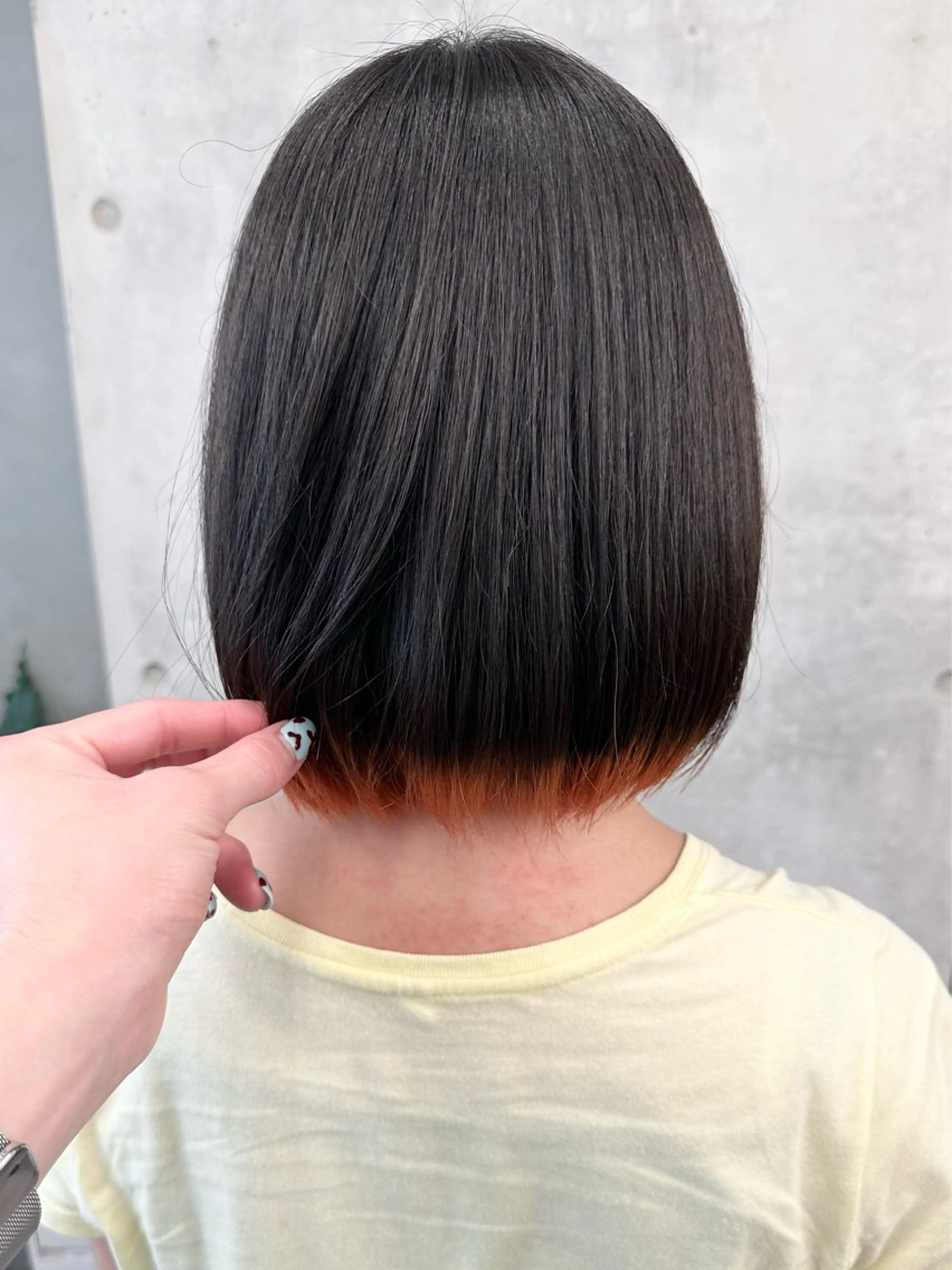 ミディアム カラー カット ヘッドスパ 小顔ボブ/お悩み解決 /ボブパーマ/とういのヘアスタイル