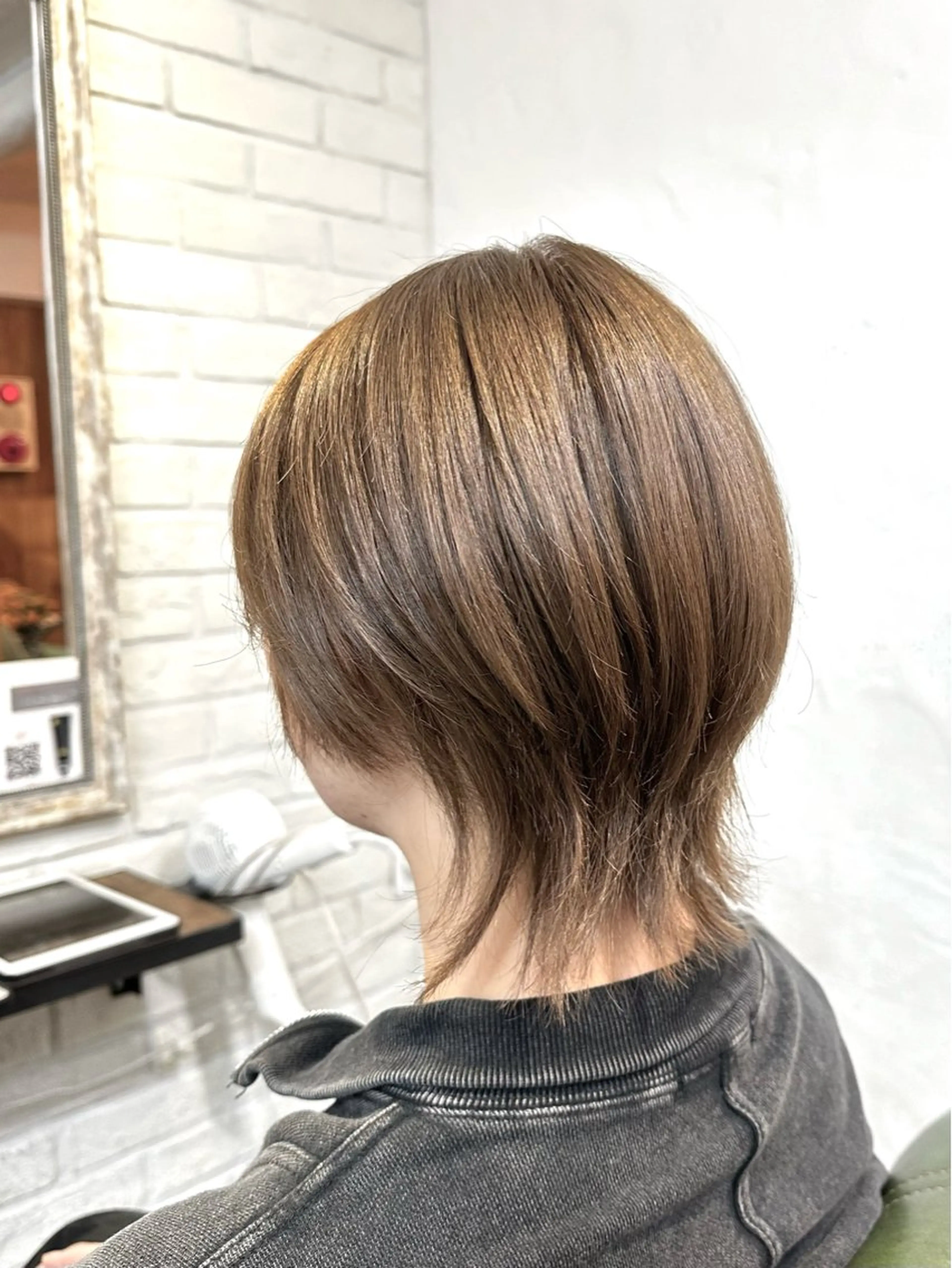 ショート カラー ショートヘア ウルフカット hair living Liko池袋東口店所属・✨透明感カラー🌱 上村　舜のヘアスタイル