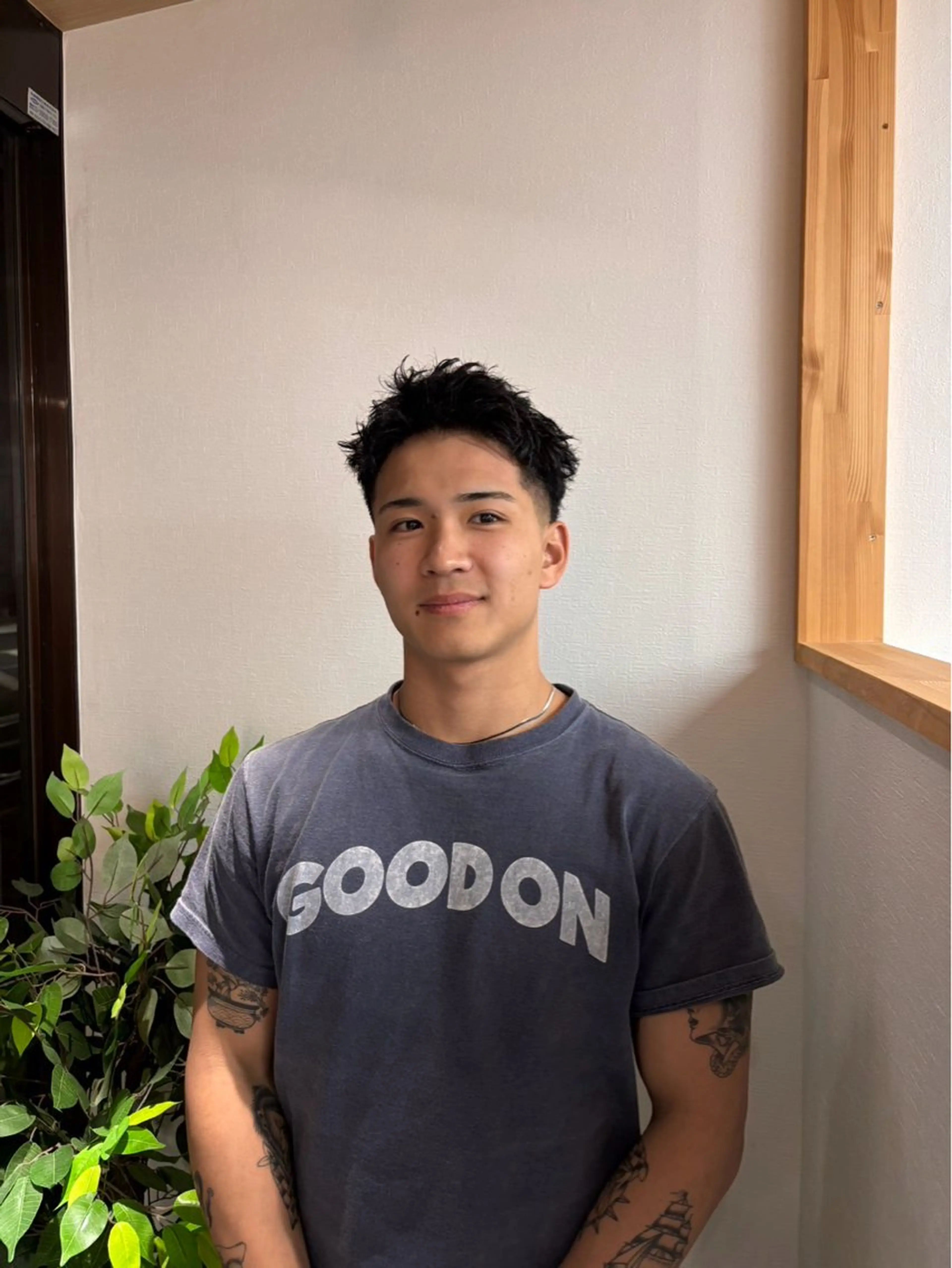 ショート パーマ メンズ フェードカット メンズパーマ メンズサロンNook所属・メンズ特化/メンズカ ット/Takumaのヘアスタイル