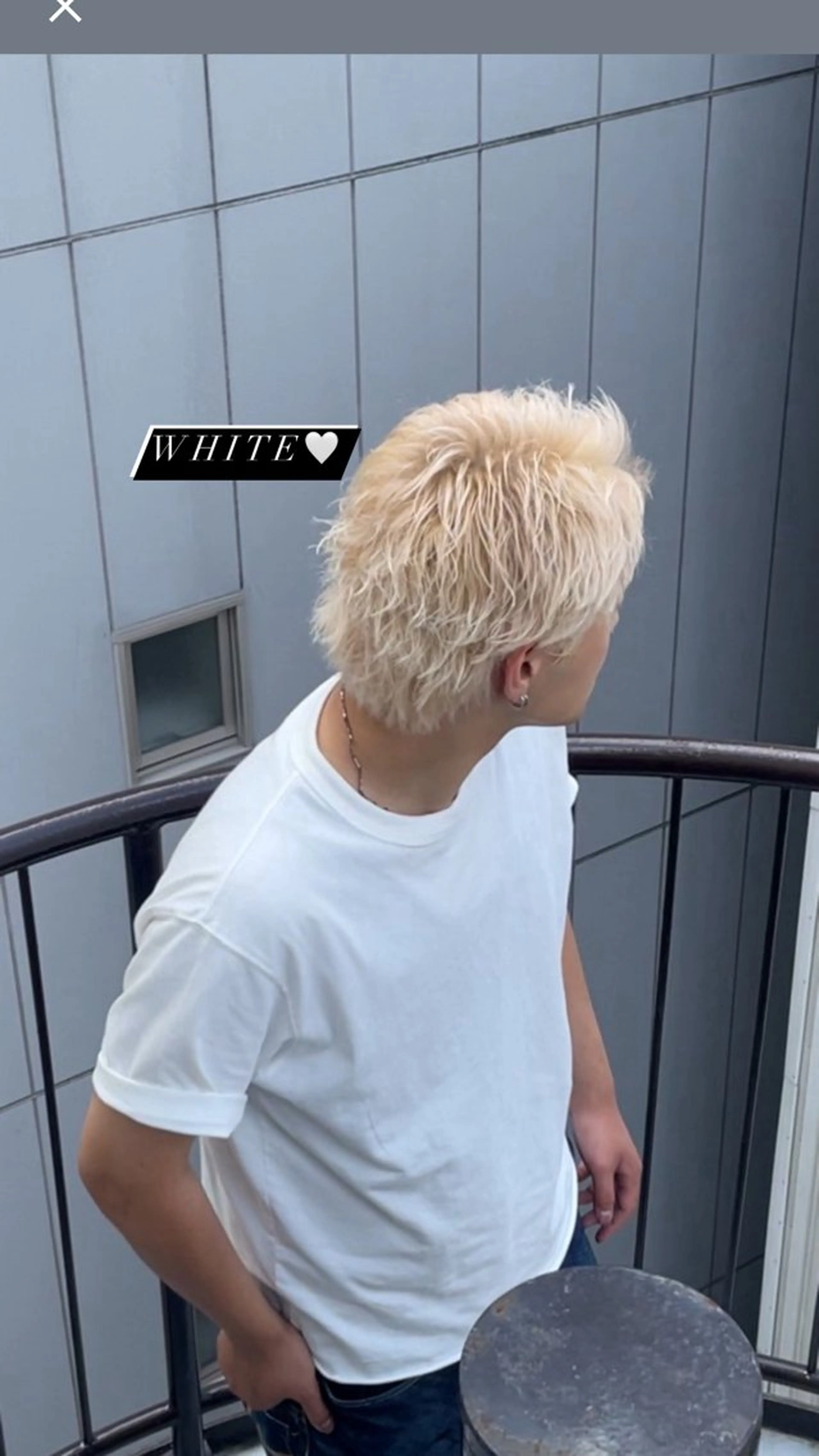 メンズ メンズハイトーン スパイキーショート ニトウ レイナ🌺🌴🐠のヘアスタイル