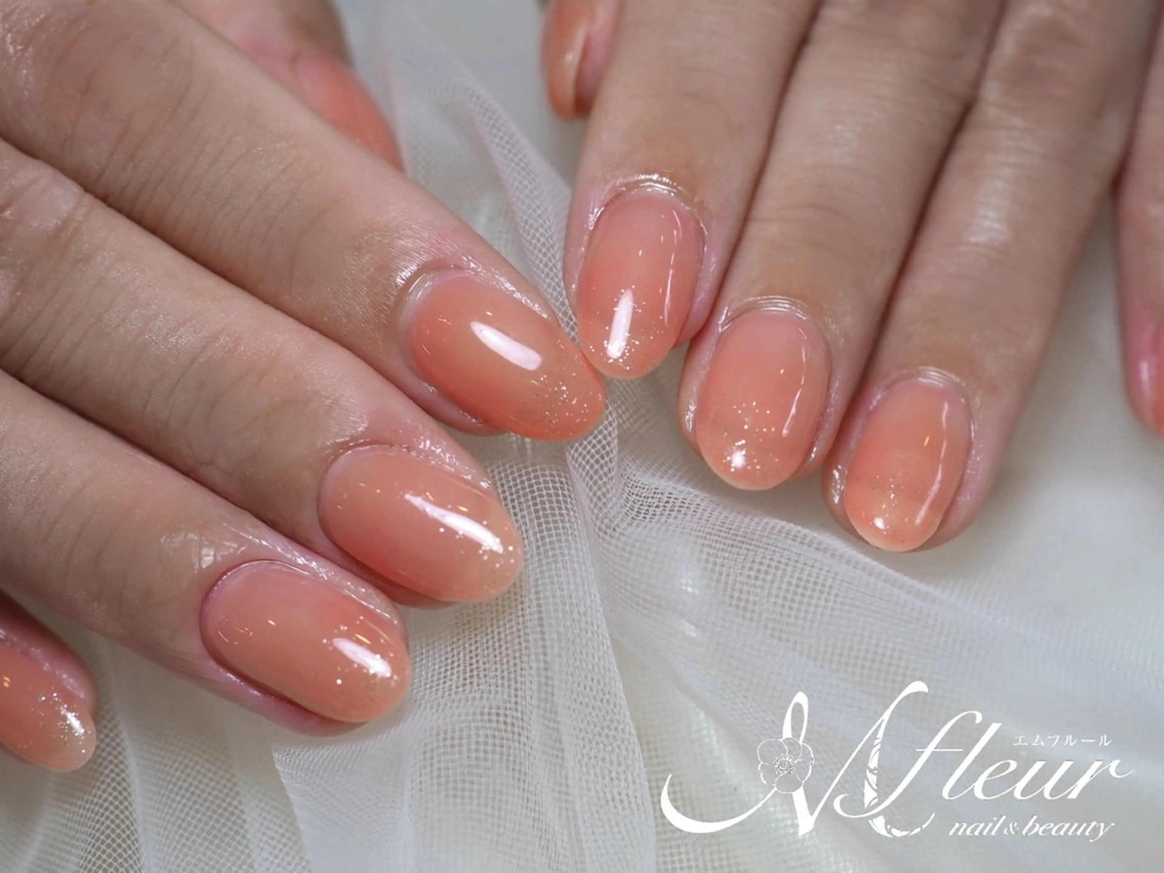 ネイル オフィスネイル ワンカラーネイル シンプルネイル M fleur nail&beauty【エムフルール】所属・Mfleur ナオのネイルデザイン