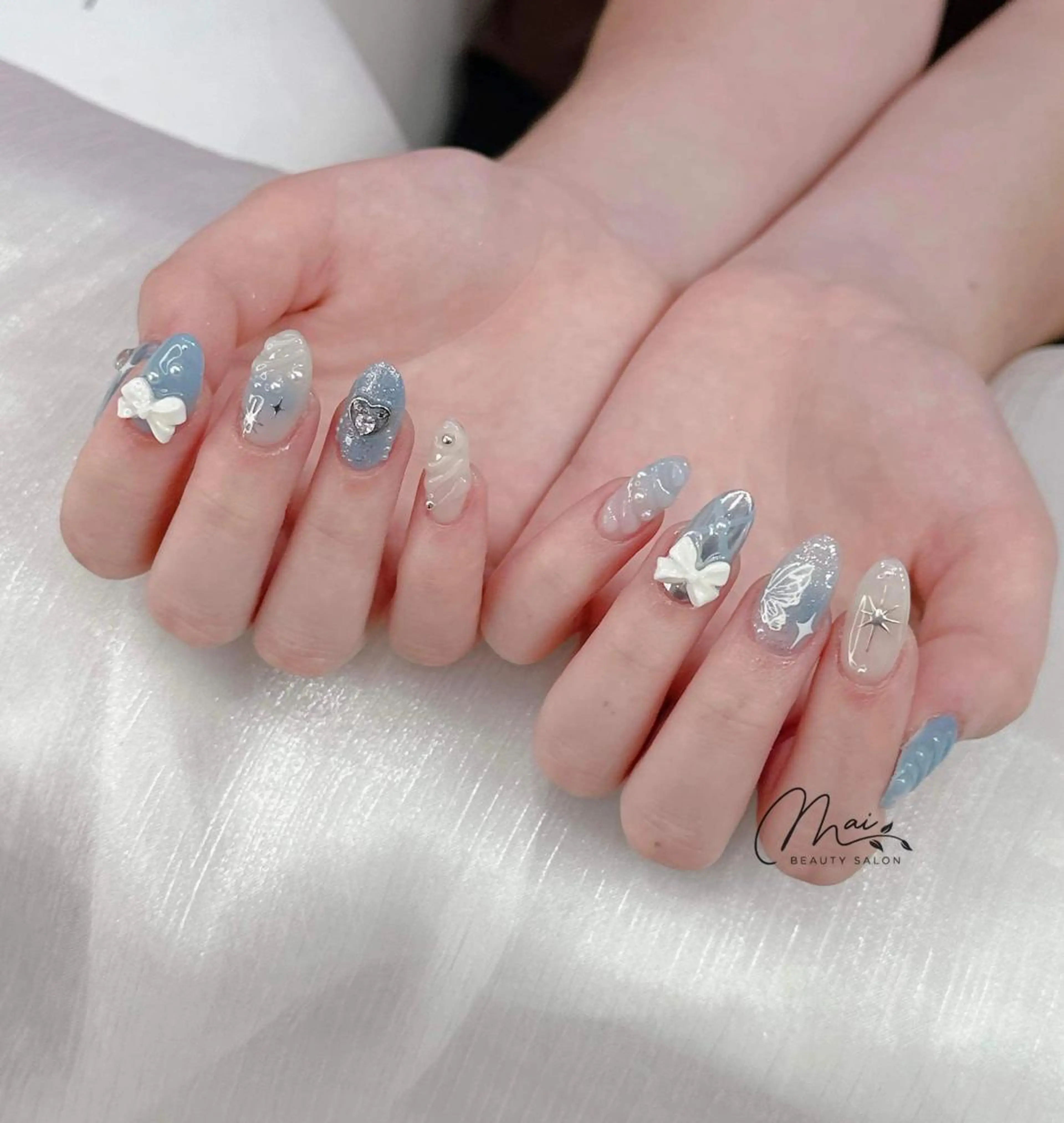 ネイル チークネイル フラッシュネイル フットネイル ジェルネイル マグネットネイル MaiBeauty DanHiのネイルデザイン