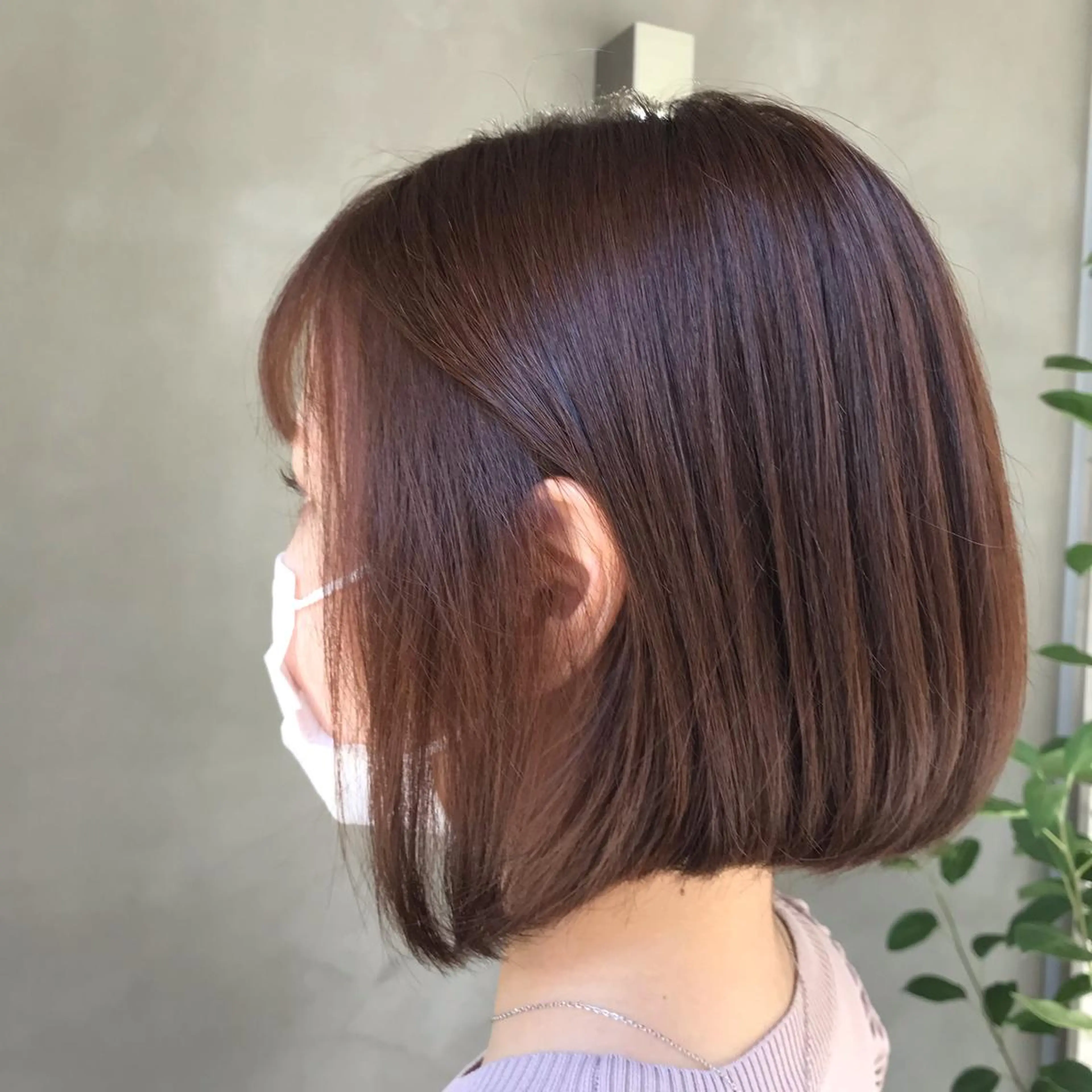 ミディアム カラー ヘアアレンジ ベージュカラー moi-meme.soe所属・タナカ リナのヘアスタイル