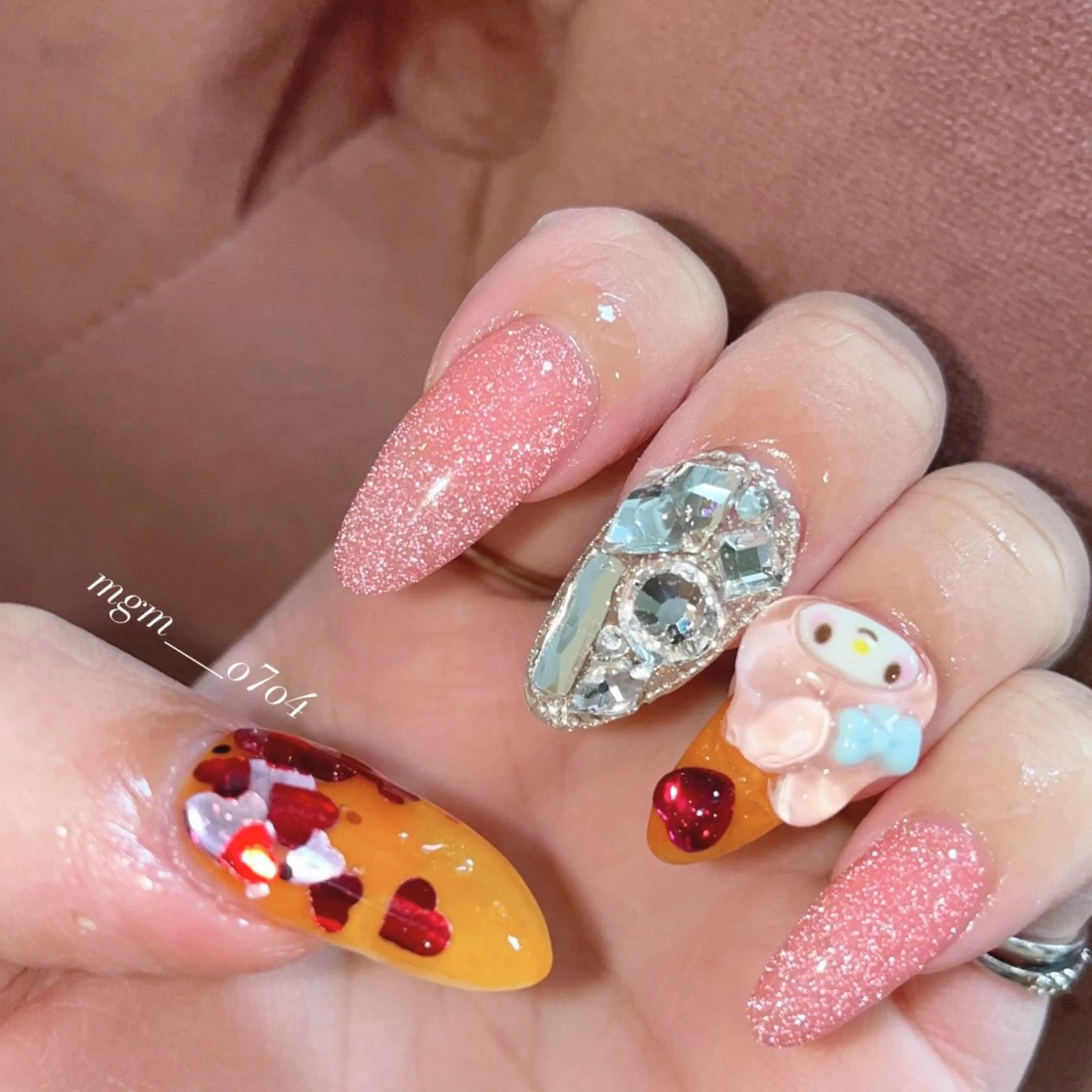 ネイル ハンドネイル ハンドケア MoON...❤︎ MeGuのネイルデザイン