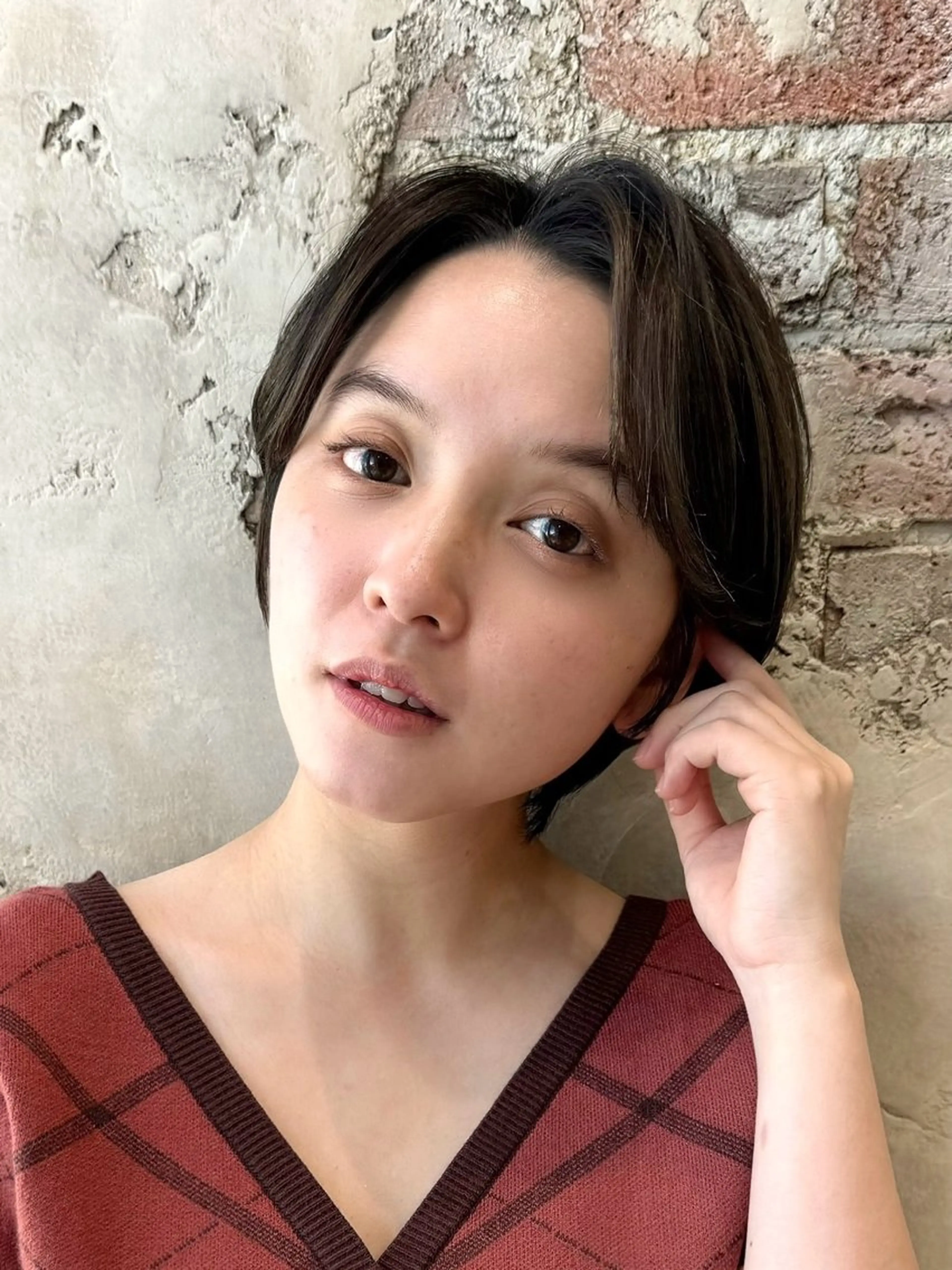 ショート カラー 💍新宿ショート 💍岩田莉奈のヘアスタイル