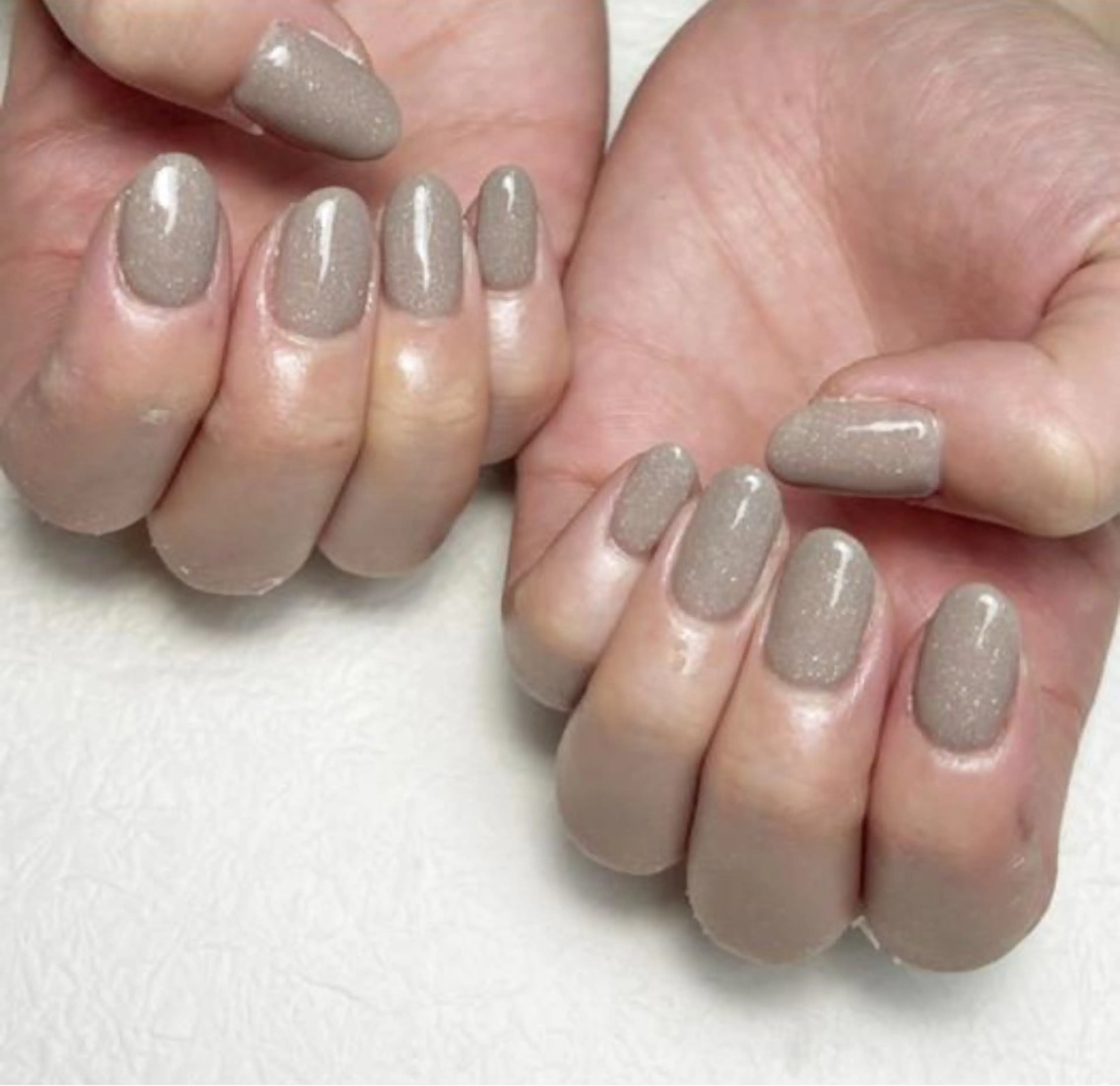 ネイル ラメ(グリッター) ワンカラーネイル m. akiのネイルデザイン