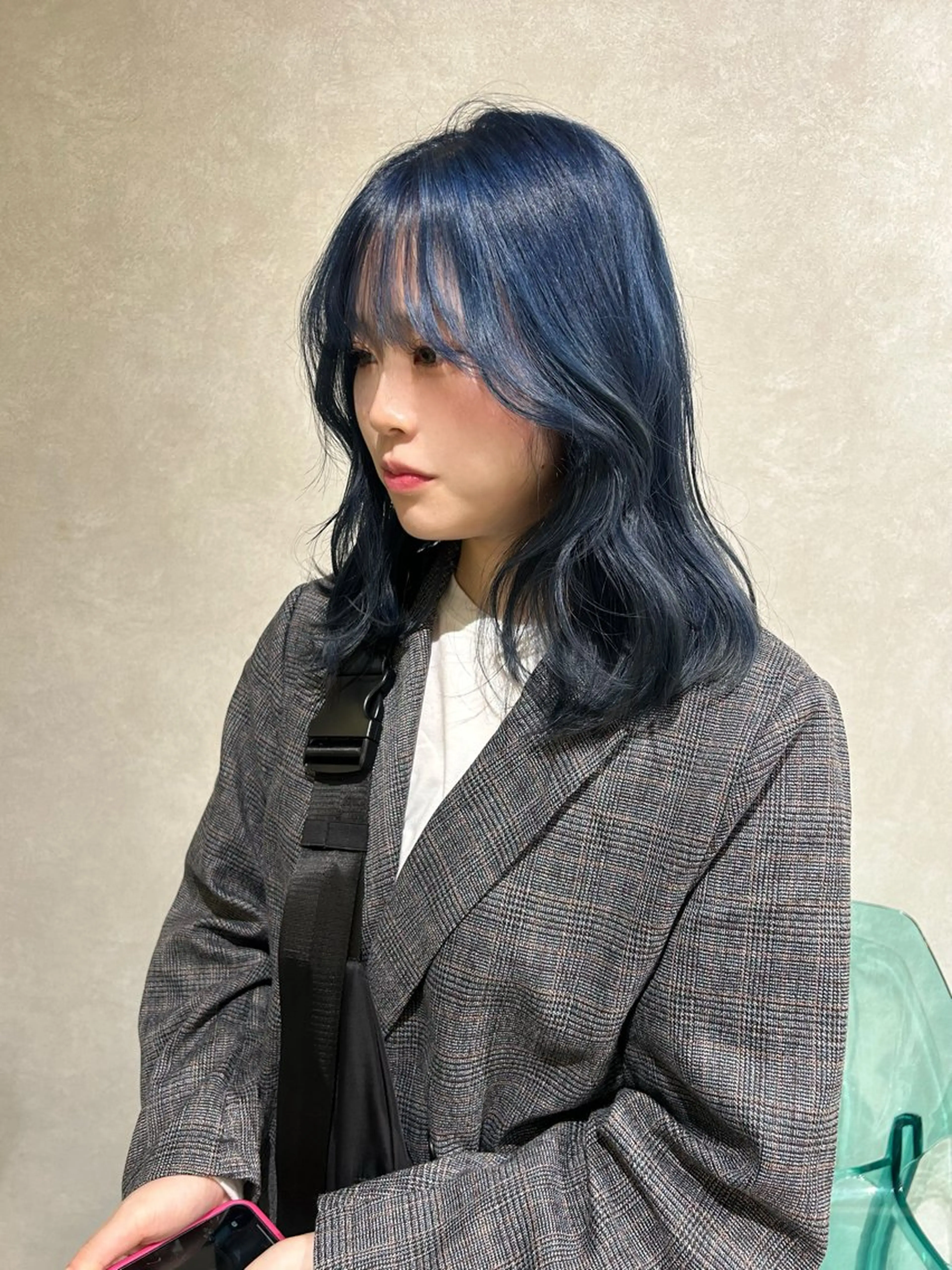 カラー ヘアカラー 艶カラー レイヤーカット　ゆめのヘアスタイル