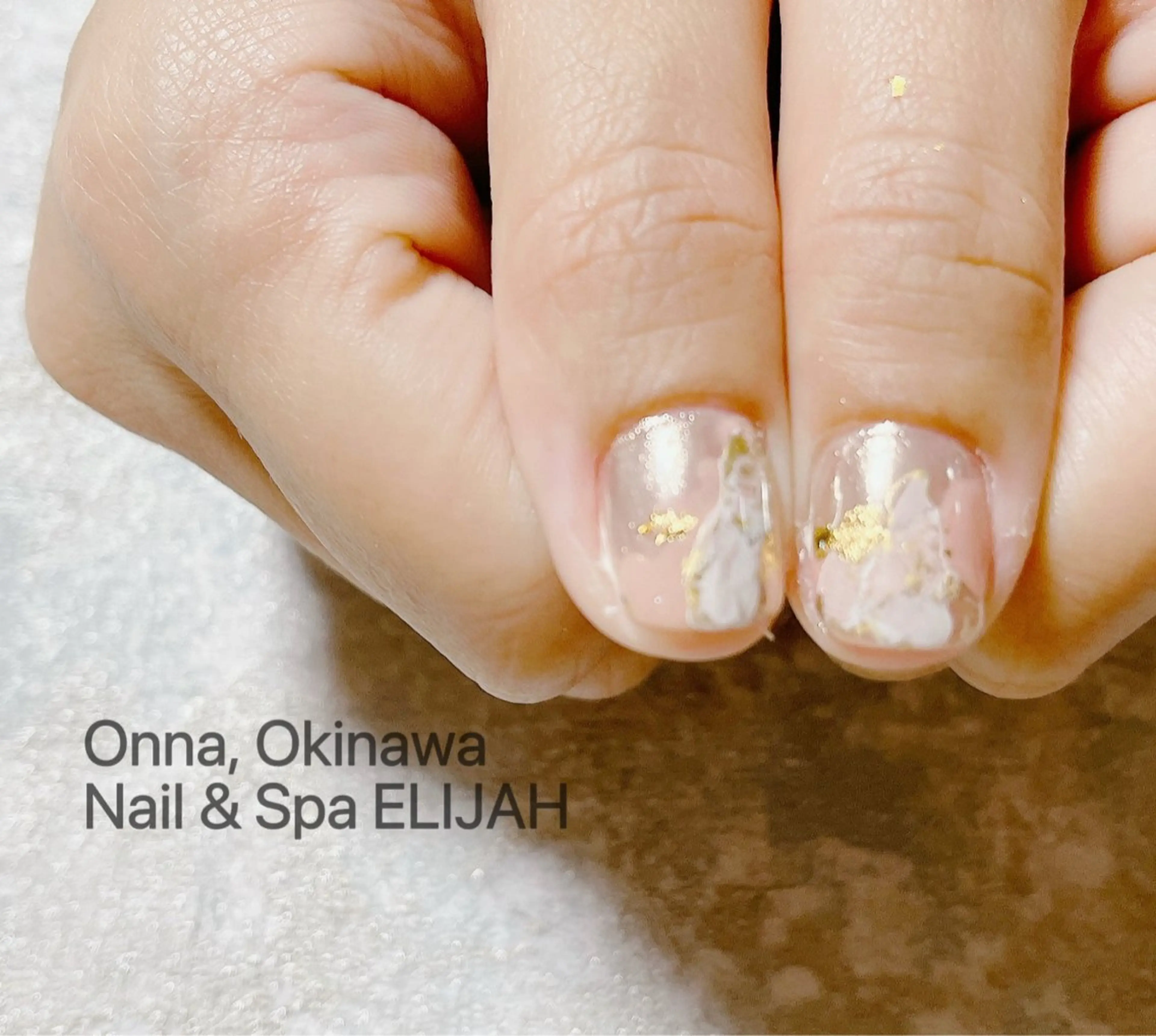 ネイル ブライダルネイル Nail & Spa ELIJAH(ネイルアンドスパイライジャ)所属・ダンラップ新里 友簣乃のネイルデザイン