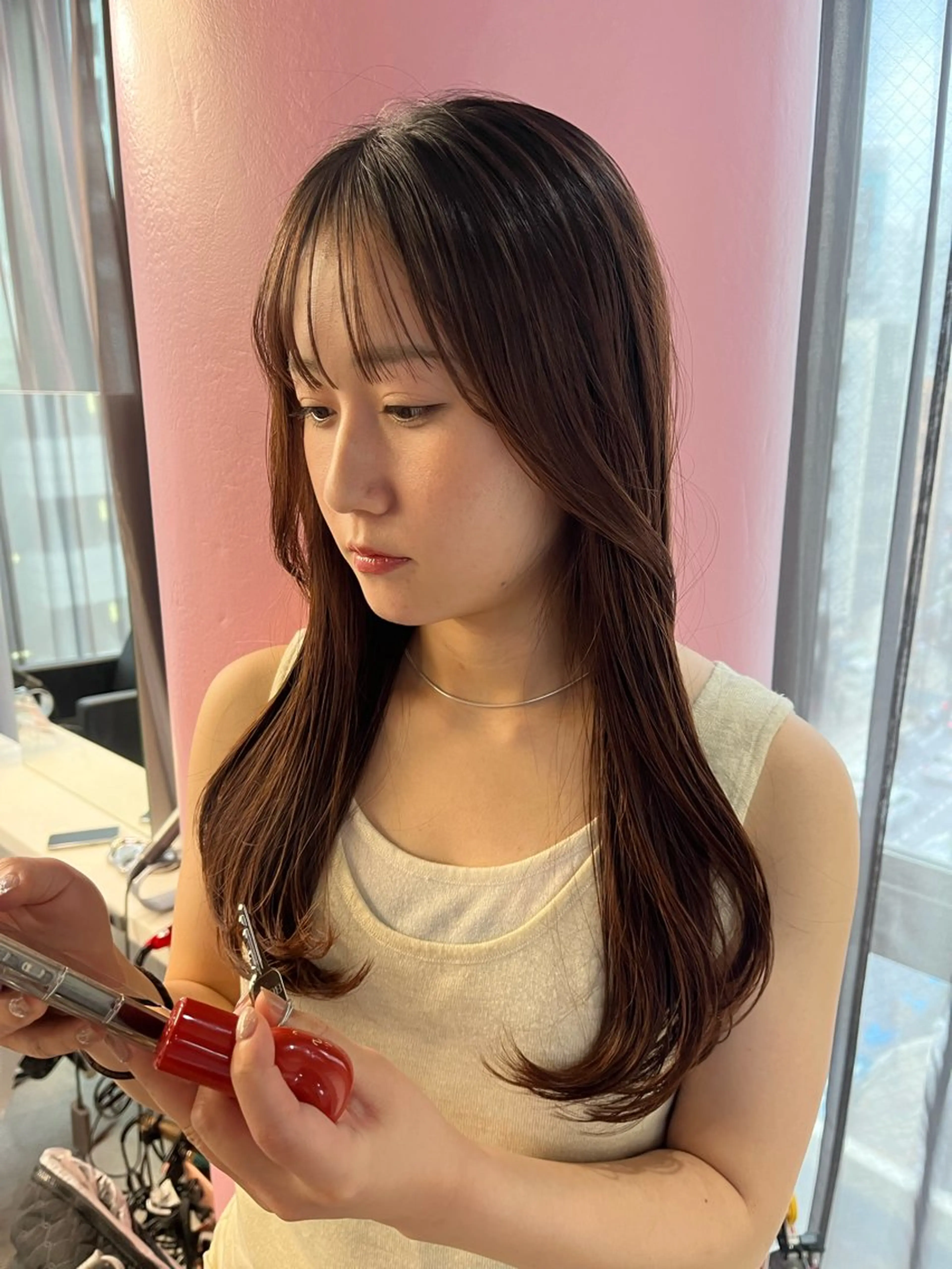 ロング ｊｏｕｅｒｍ所属・透明感/グレージュ /韓国レイヤー🪽のヘアスタイル