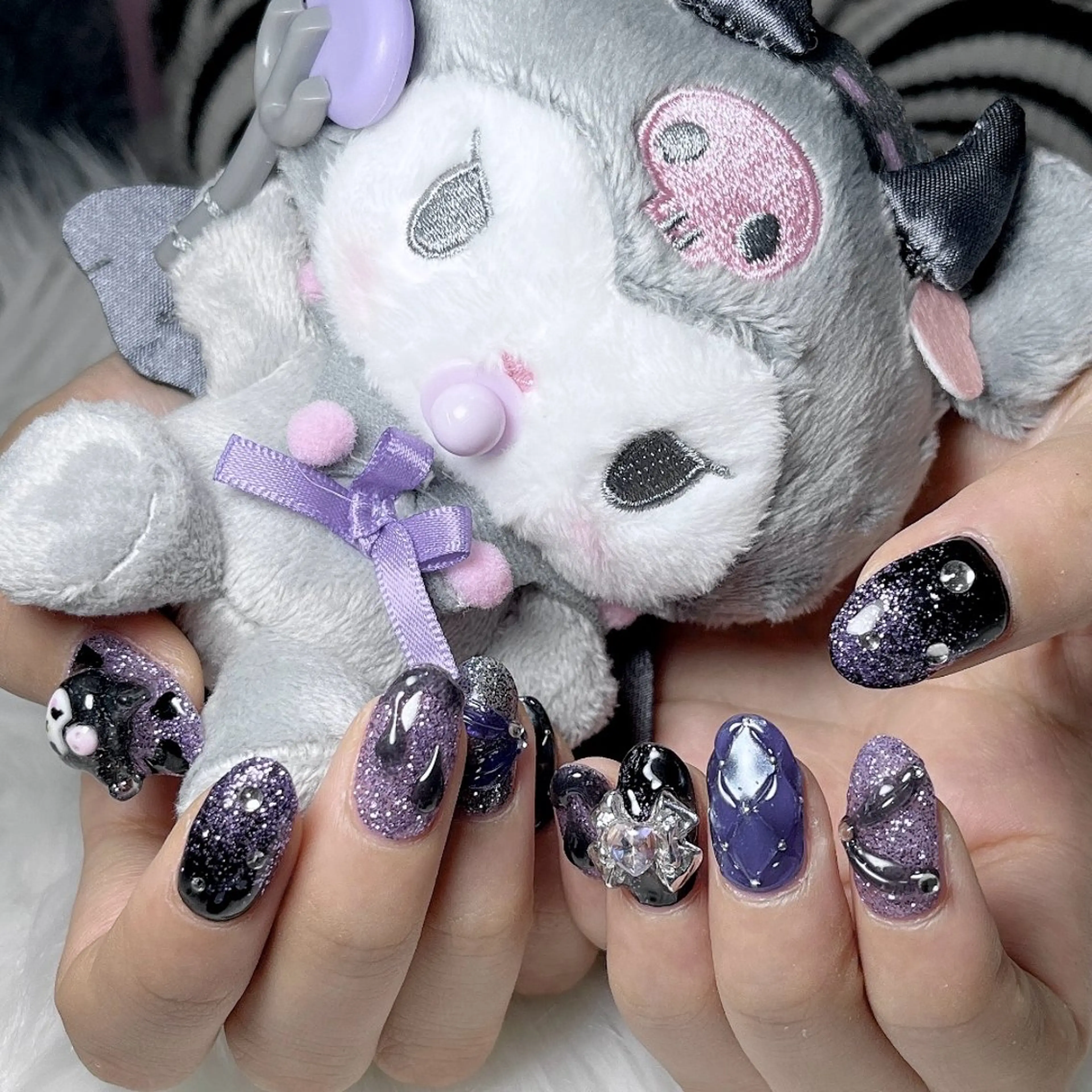 ネイル 韓国ネイル ラメ(グリッター) 持ち込み ハンドネイル 🐕‍🦺Yappy 💗A-tanのネイルデザイン