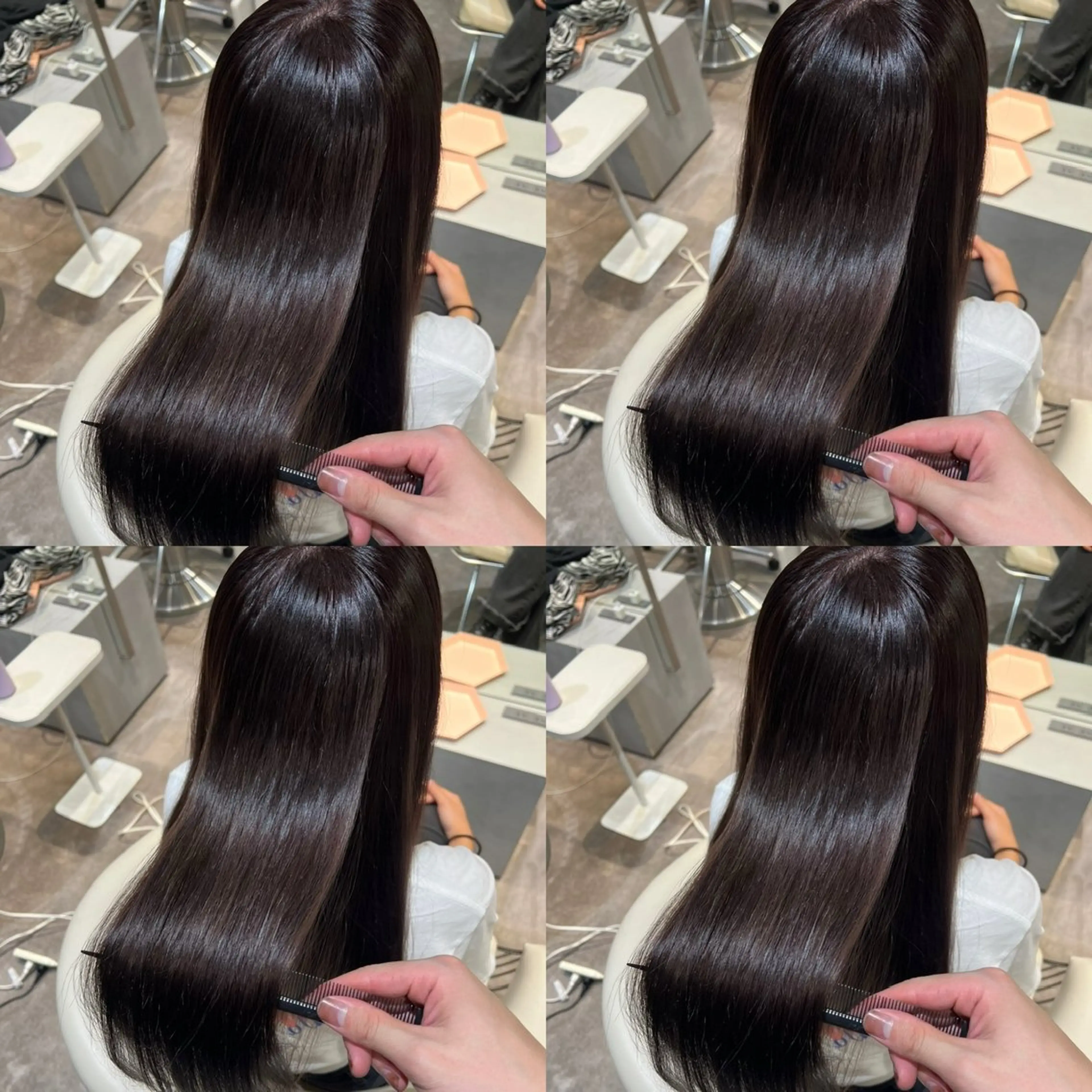 ロング カラー 透明感カラー グレージュ 学生 髪質改善 トリートメント カット ヘアカラー トリートメント 💎透明感カラー特化 💎TAISEIのヘアスタイル