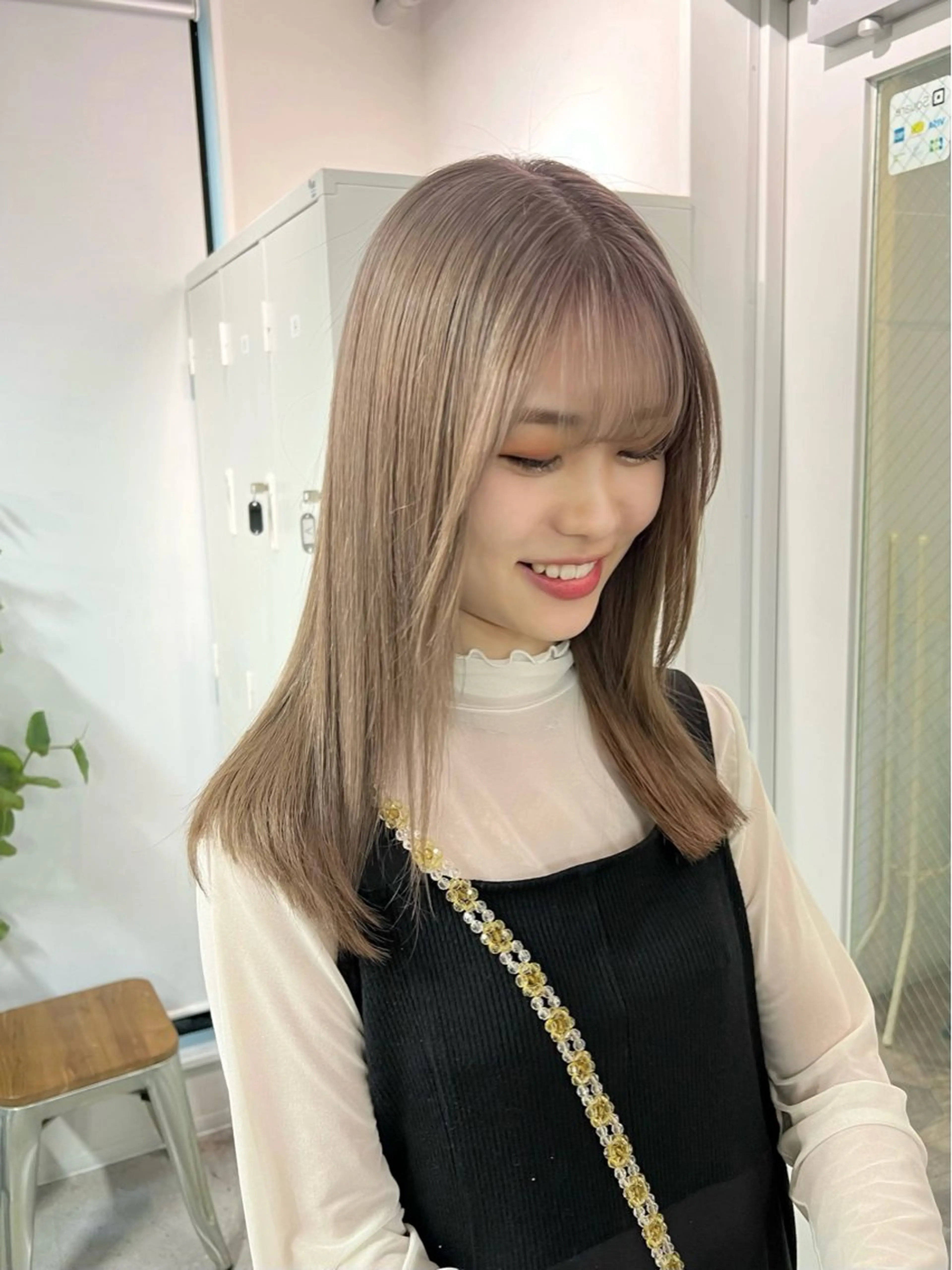 ミディアム カラー 髪質改善 トリートメント sio.nail&eyebrow salon shimokitazawa2号店所属・nailist mana𖤐´-のネイルデザイン