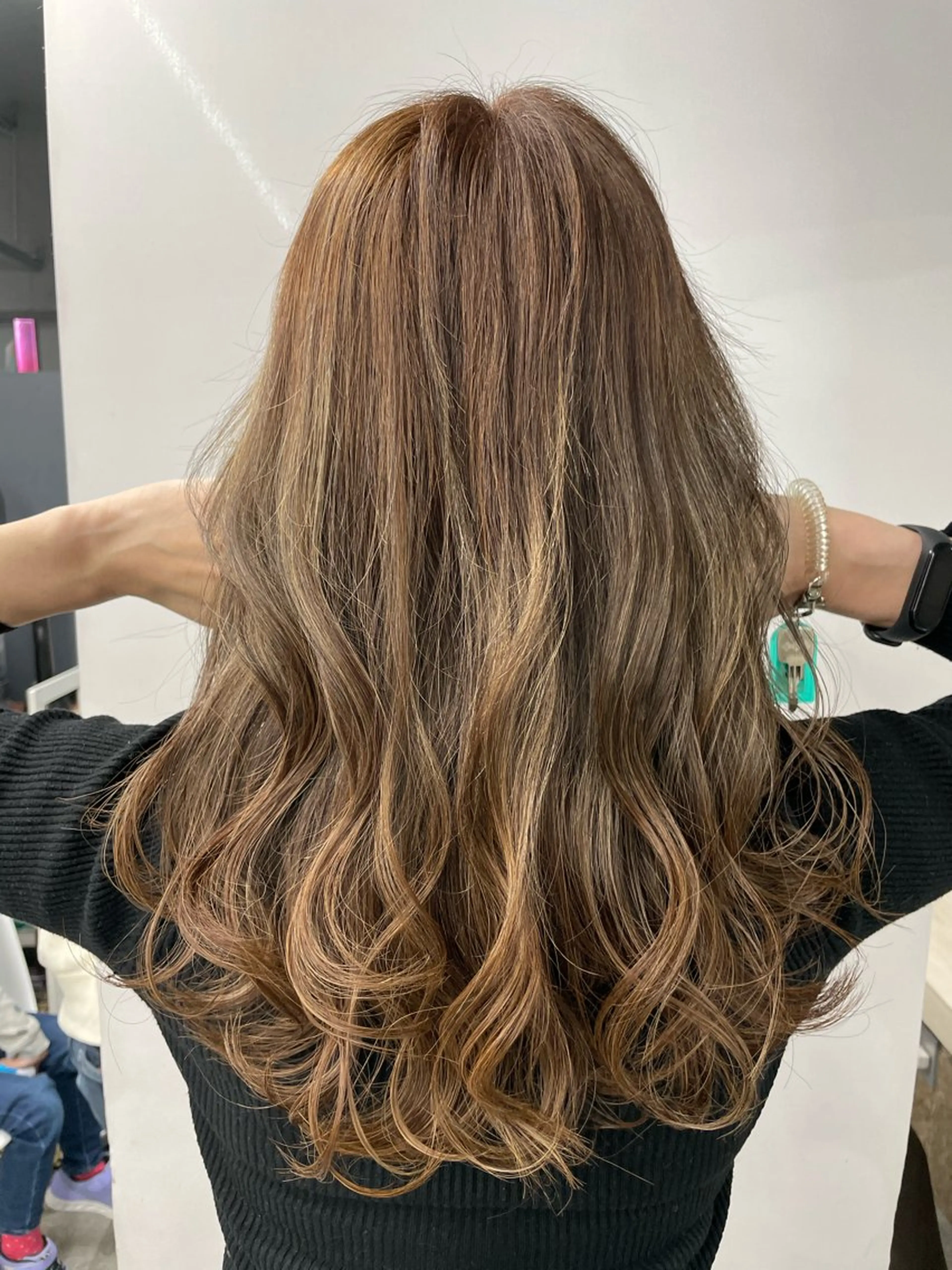 セミロング カット ヘアカラー トリートメント 🌟髪質改善ケアカラ ー美髪縮毛矯正y🌟のヘアスタイル