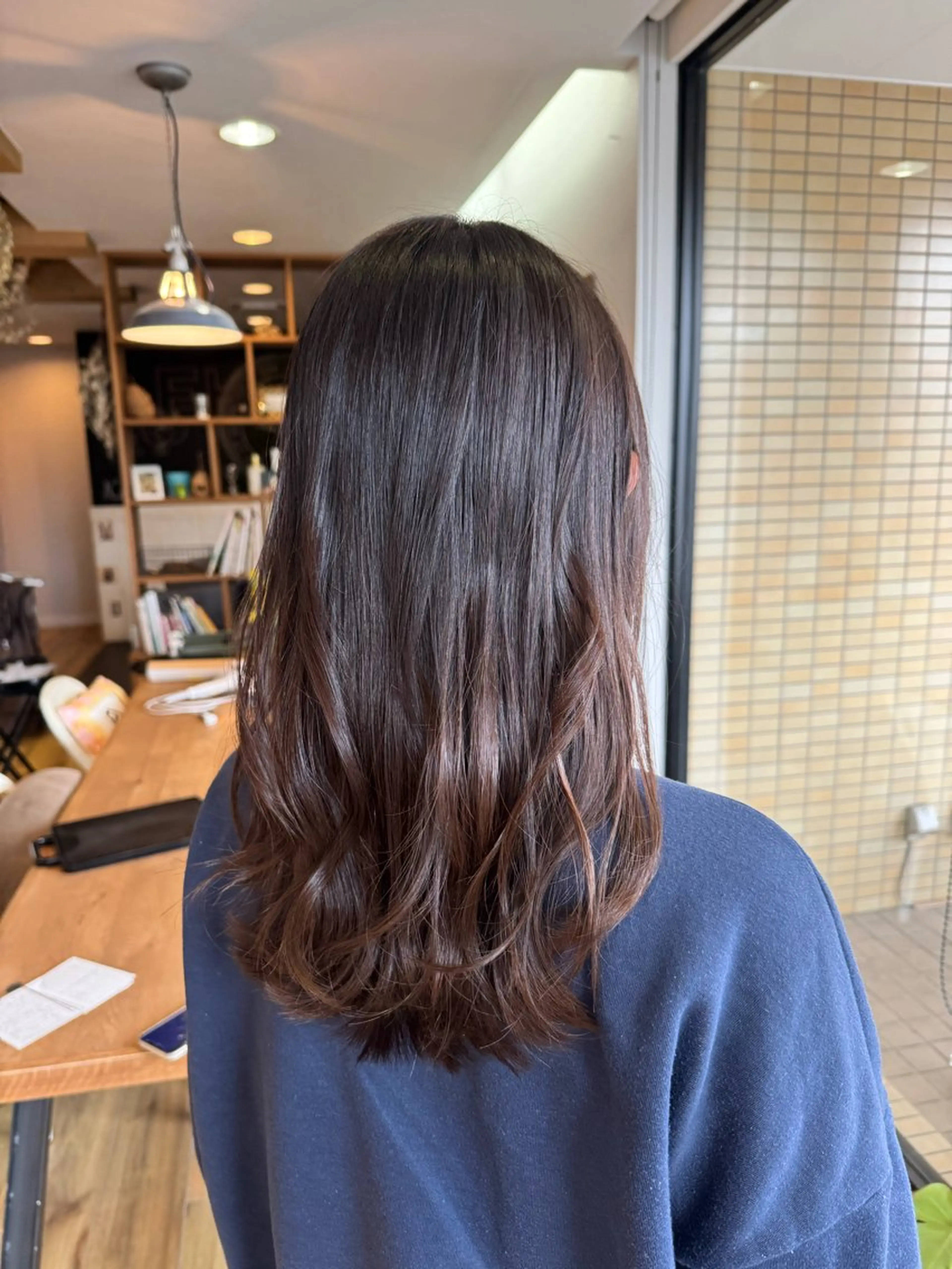 ロング カラー カット ツキダテ ユイのヘアスタイル