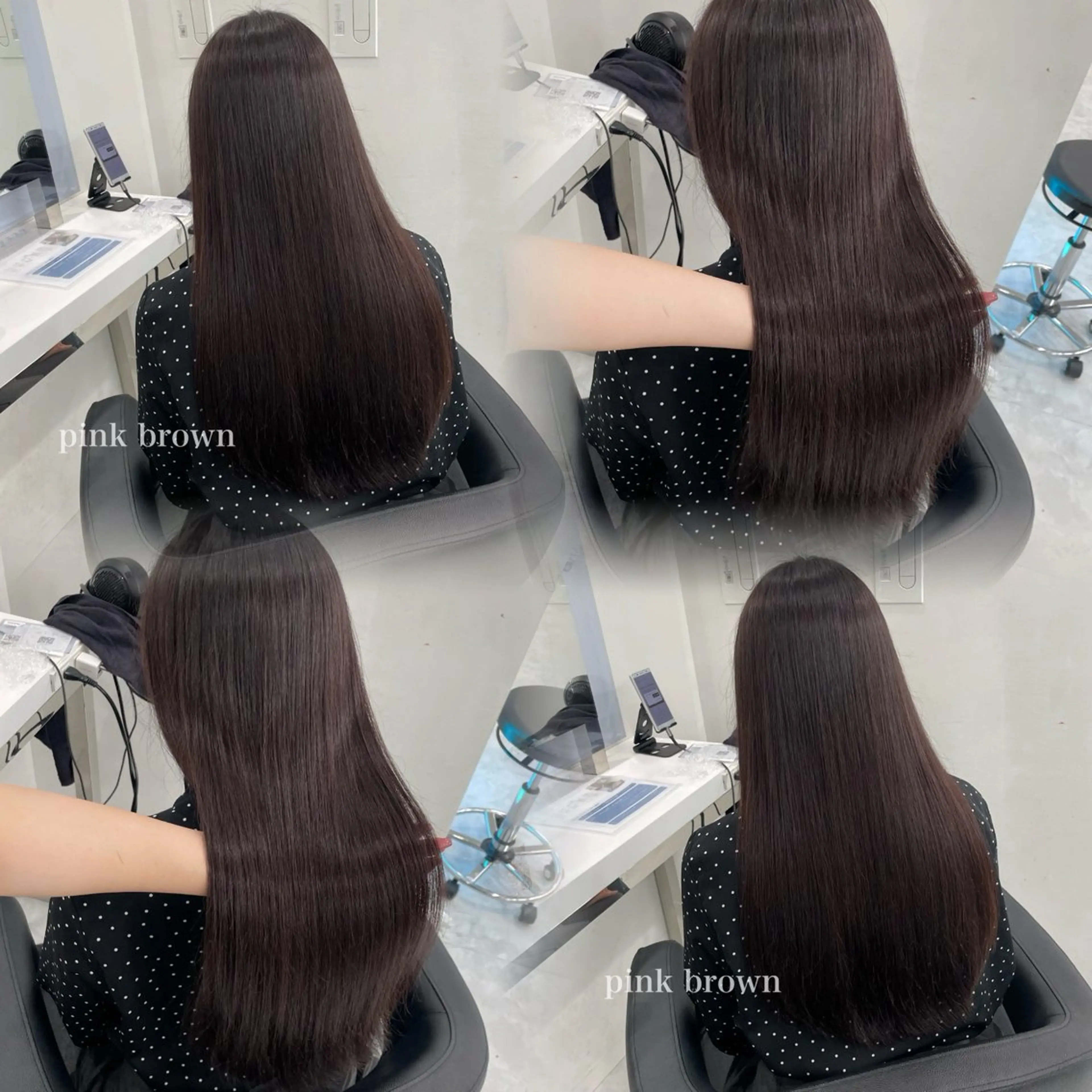 セミロング カラー ヘアアレンジ Ella所属・nana【艶髪】/ レイヤー/縮毛矯正のヘアスタイル