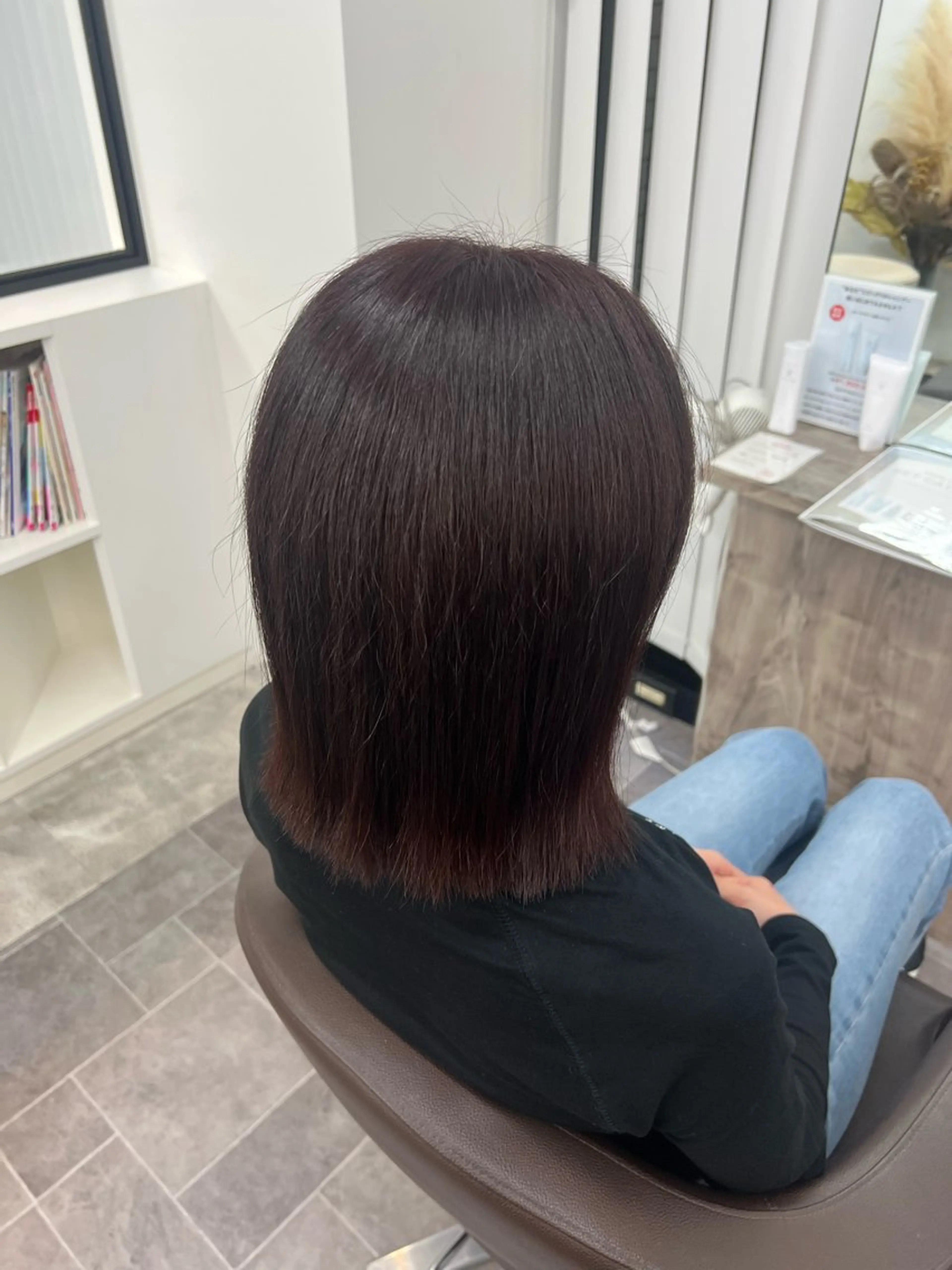 ミディアム カラー レッドカラー あやの/10代· 20代似合わせカラーのヘアスタイル