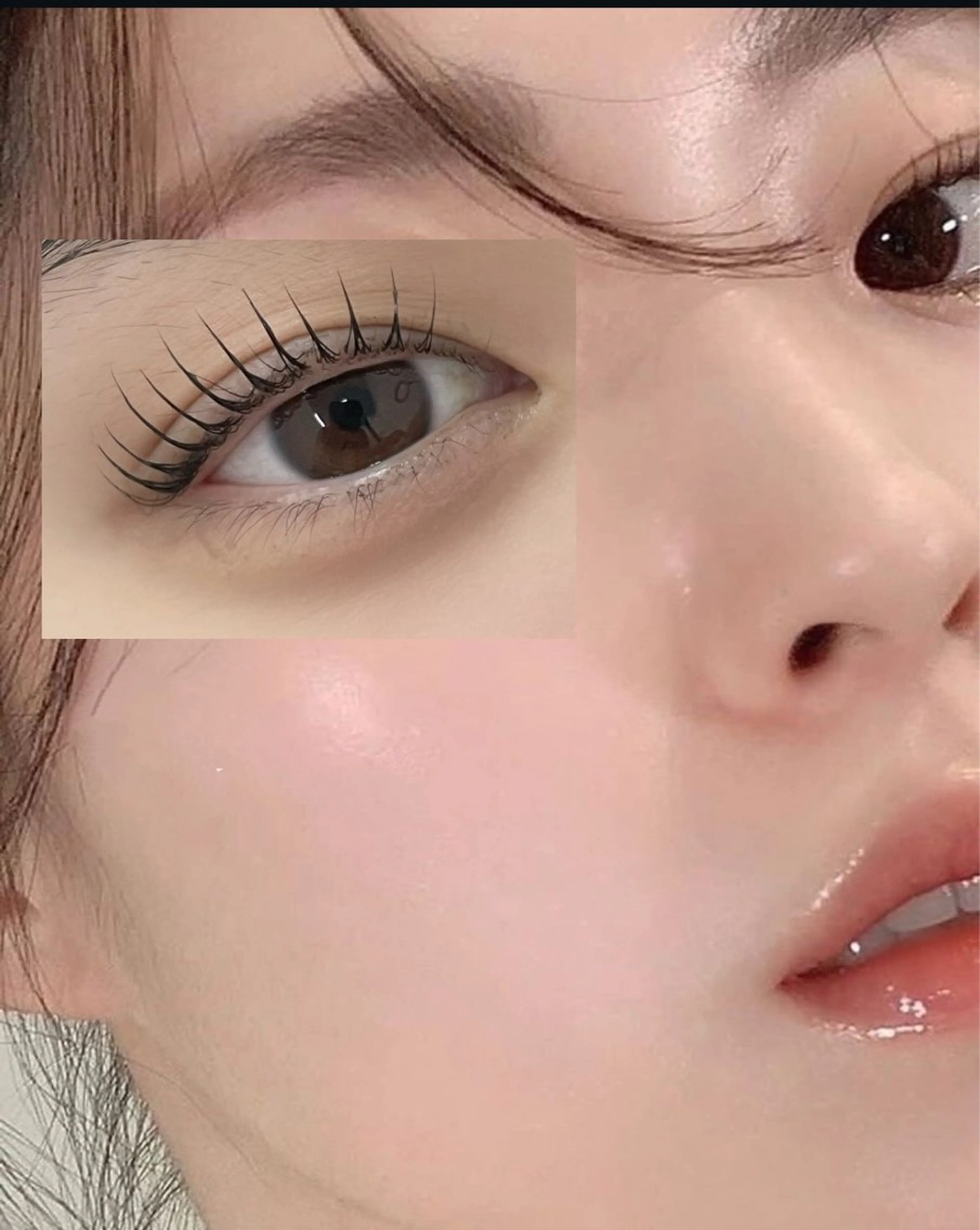 【SNS話題💖韓国風上下パリジェンヌ】束感×ナチュラルカール✨美容液コーティング仕上げ¥7,000の写真