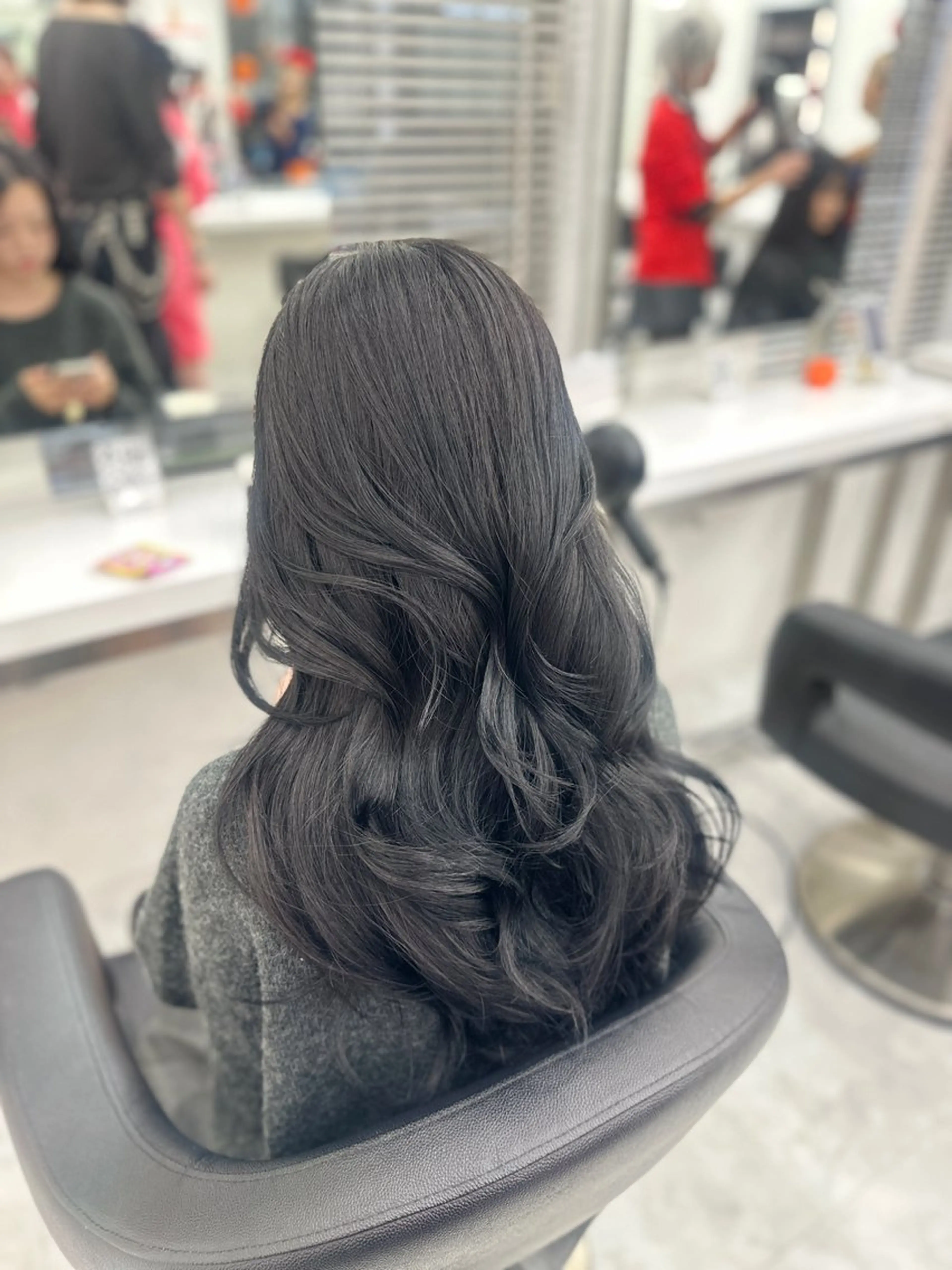 ロング カラー パーマ ヘアアレンジ メンズ キッズ ♥️韓国ヘア レイヤー♥️ゆりのヘアスタイル