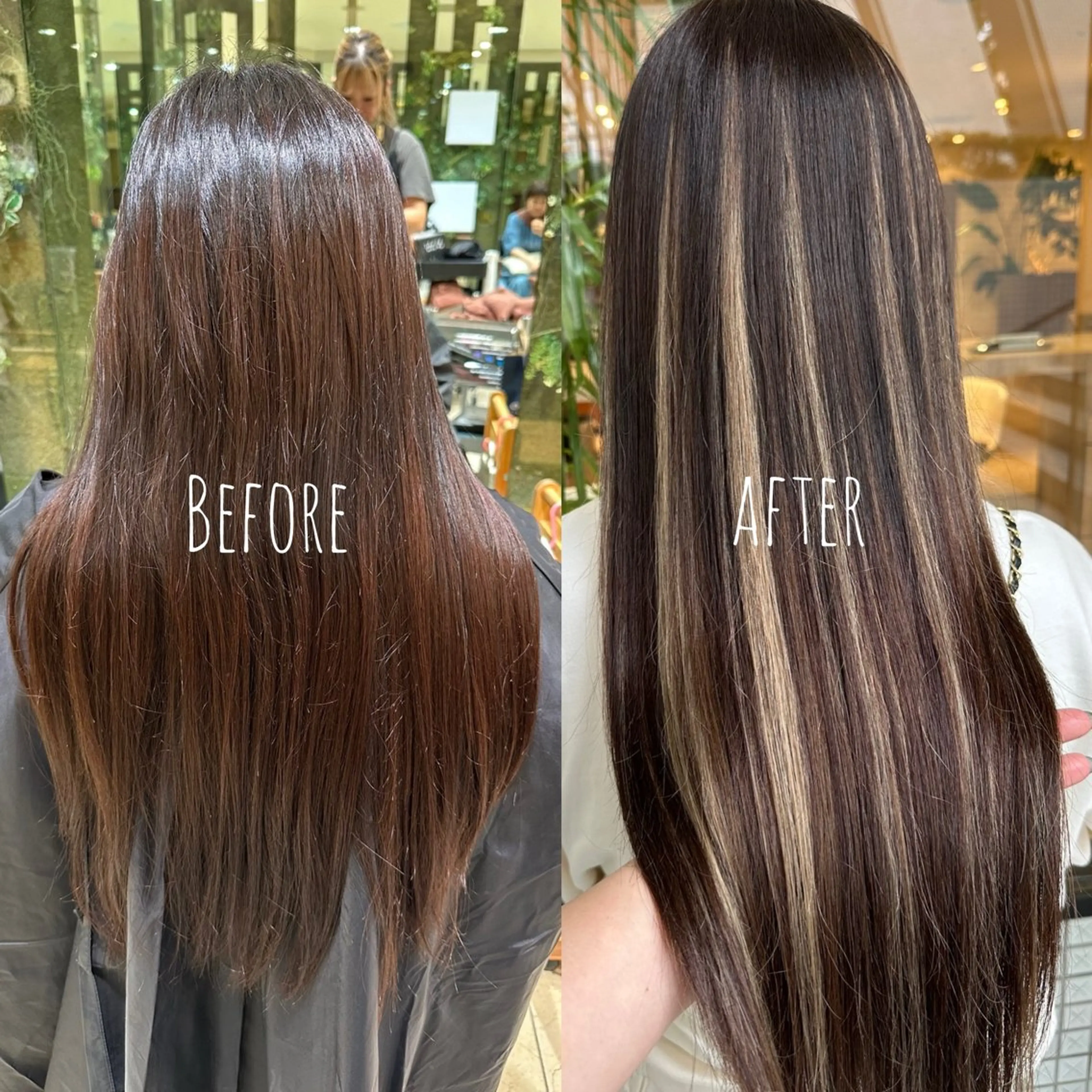 ロング シールエクステ エクステ ハイライト カット エクステ ReHyd BEAUTÉ salon&store 心斎橋店所属・❤️MASAKO❤️ 🌸🩷エクステ🩷のヘアスタイル