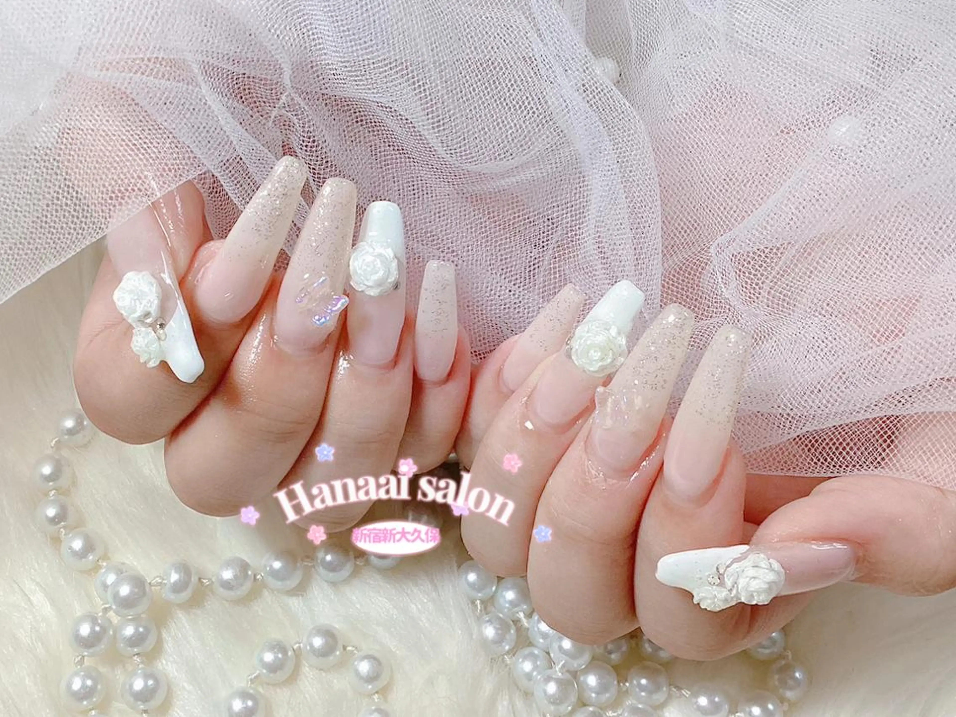 セミロング ハンドネイル 長谷川 妃菜のネイルデザイン