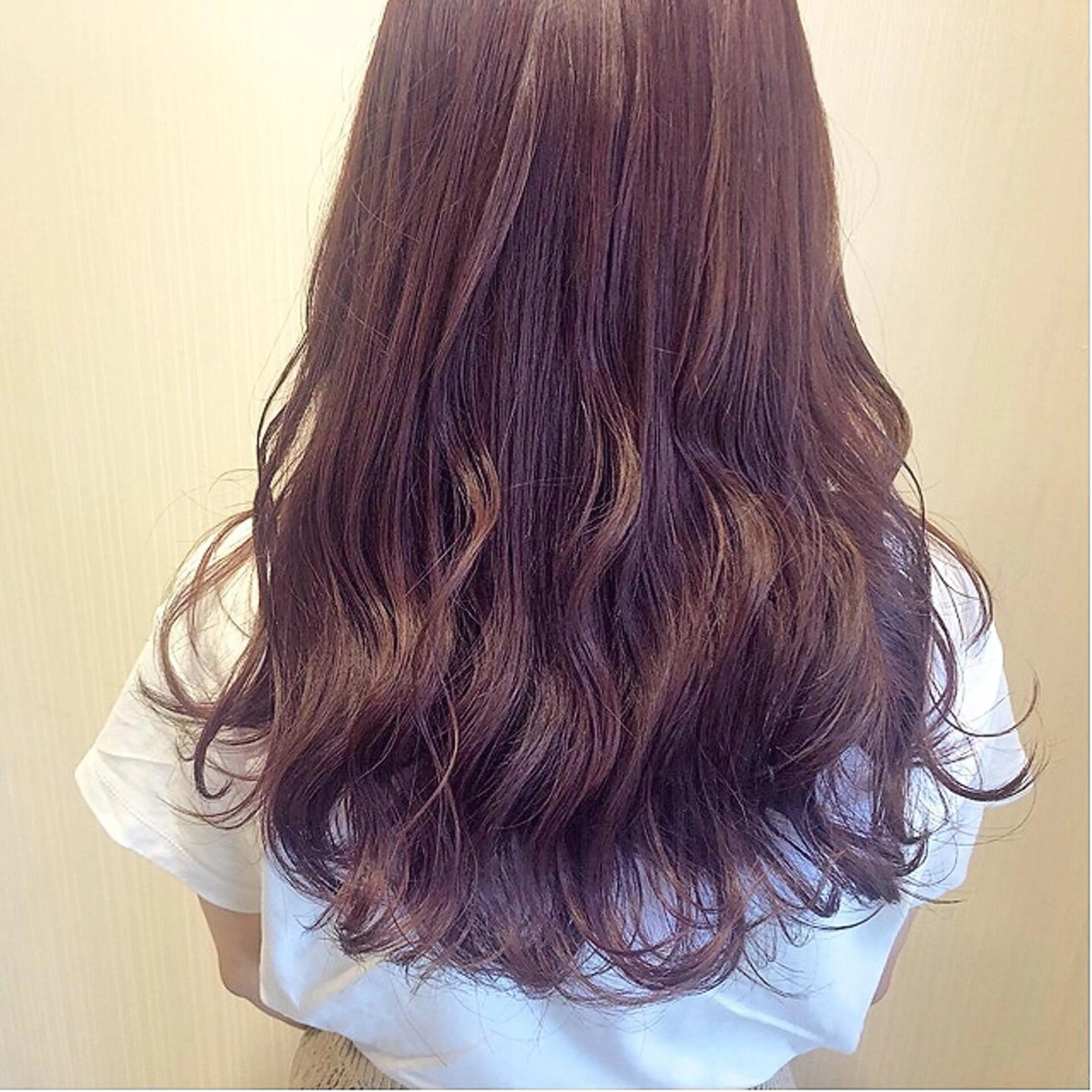 ロング カラー ブラウンカラー ピンクカラー ピンクブラウン 新井 友菜のヘアスタイル