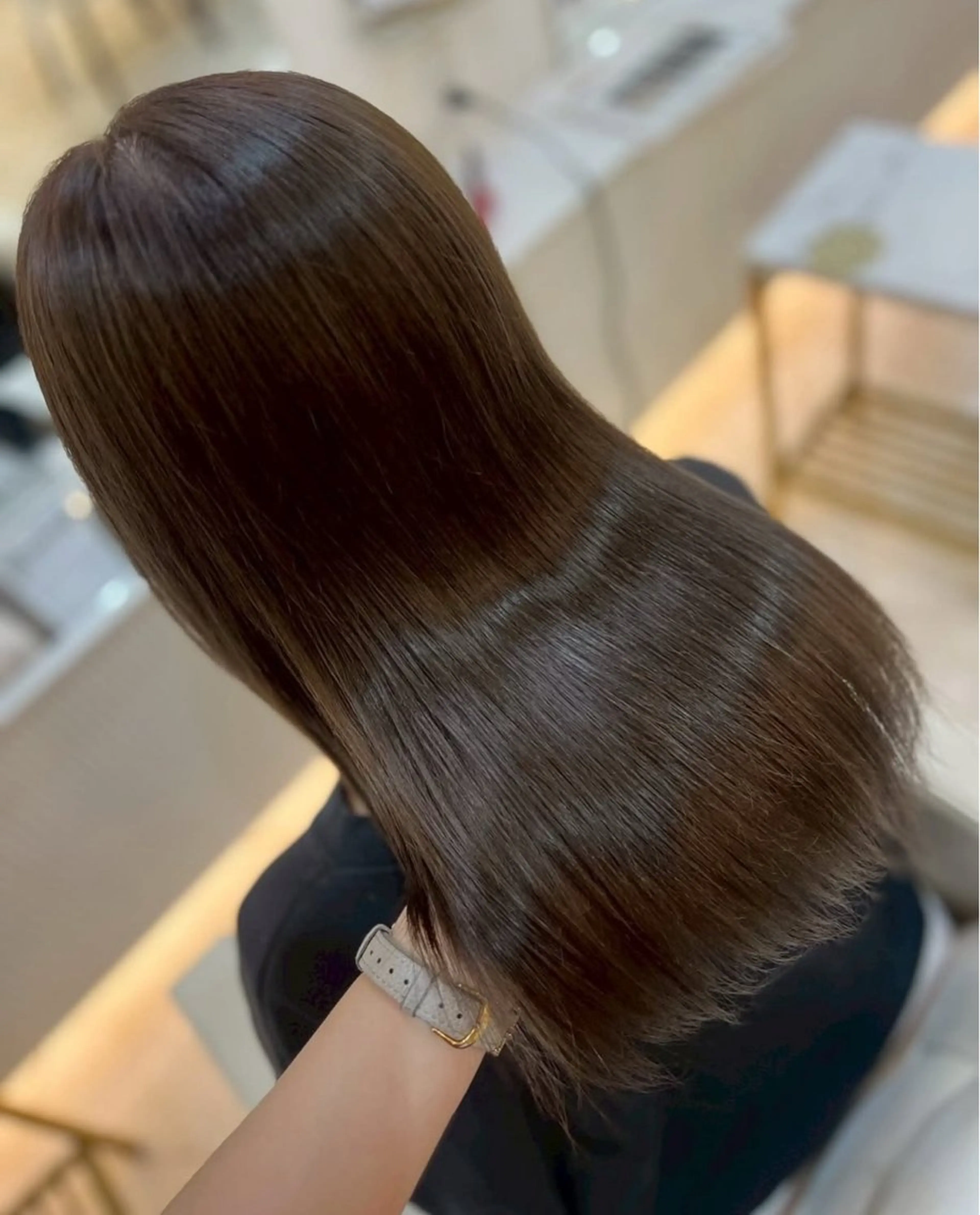 セミロング カラー 髪質改善 arose久留米所属・山中 莉乃のヘアスタイル